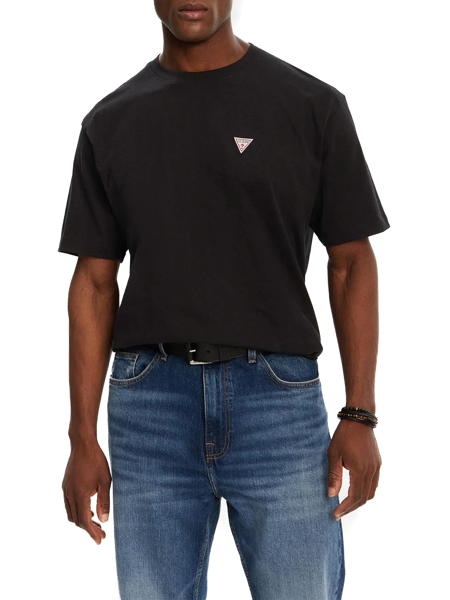 T-shirt mini logo triangle nero