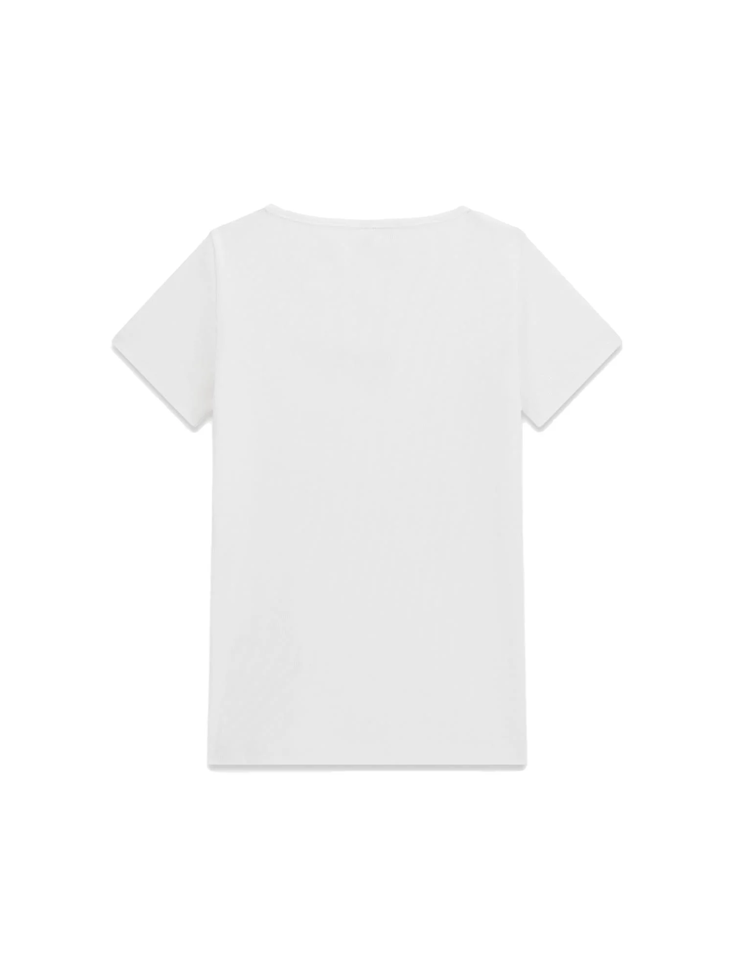 T-shirt Guess Bambina minime a costine bianco - Image 2
