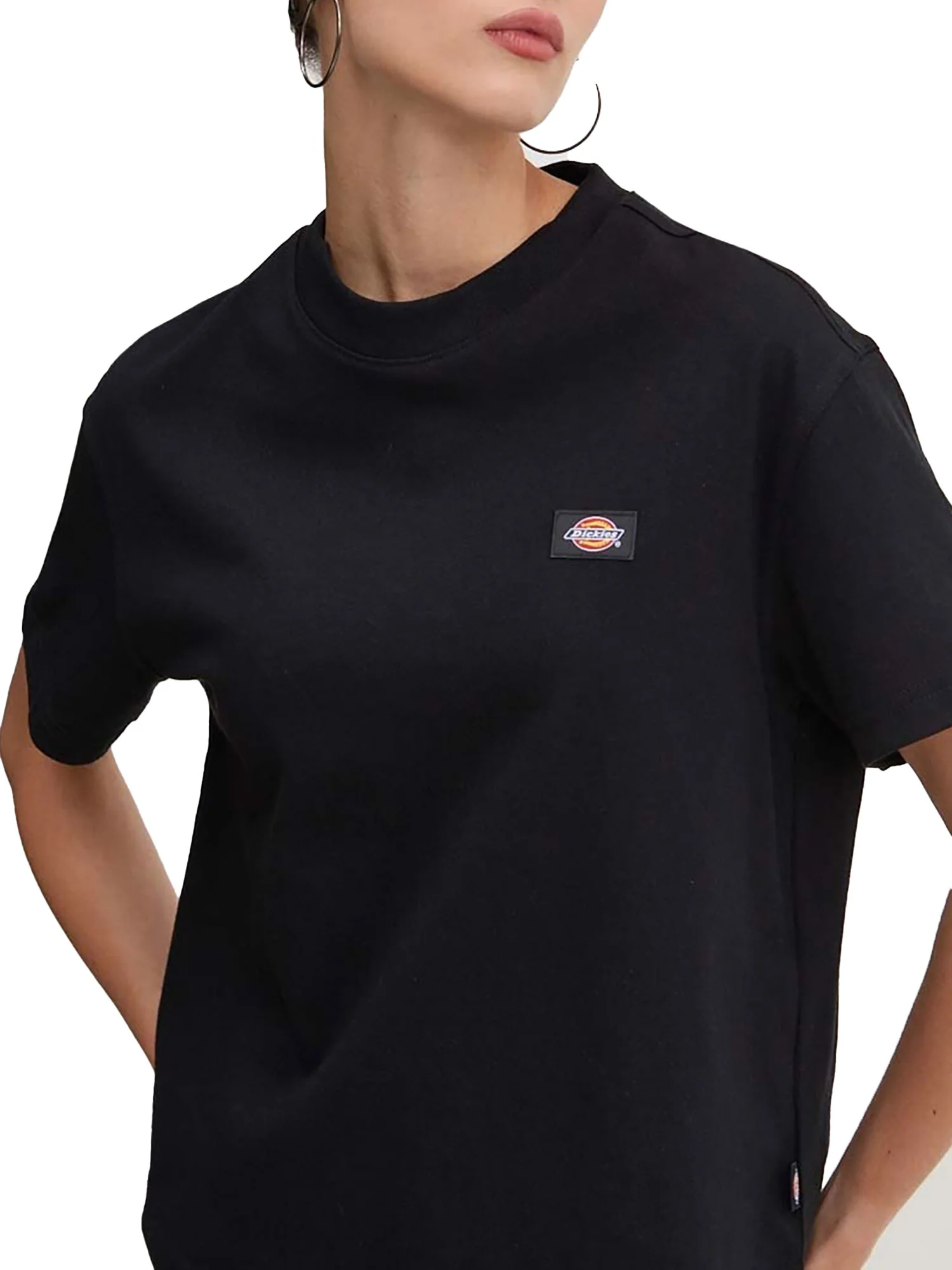 T-shirt Dickies donna maniche corte oakport logo boxy nero - Image 3