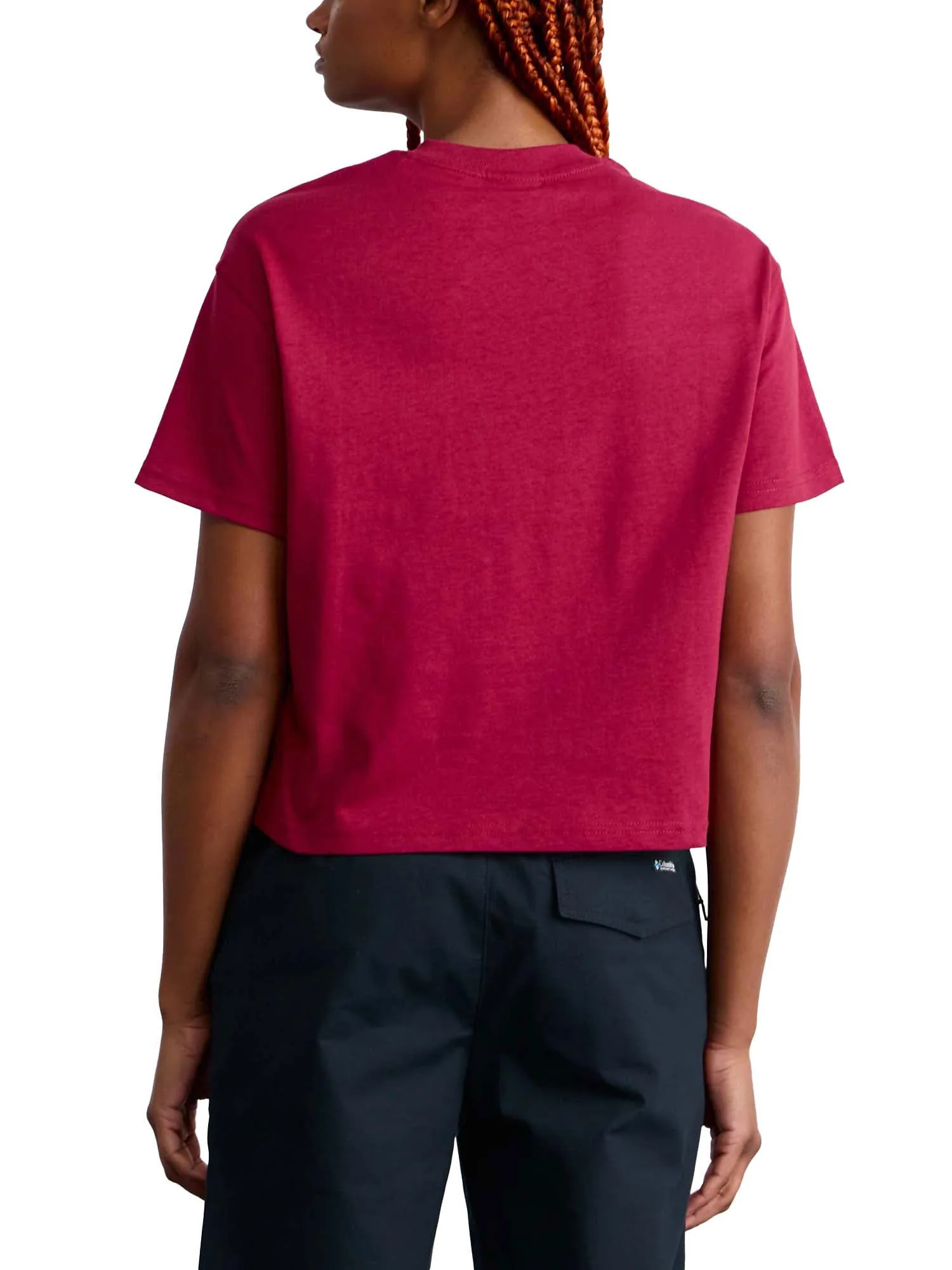 T-shirt Dickies donna maniche corte oakport logo boxy rosso - Image 2