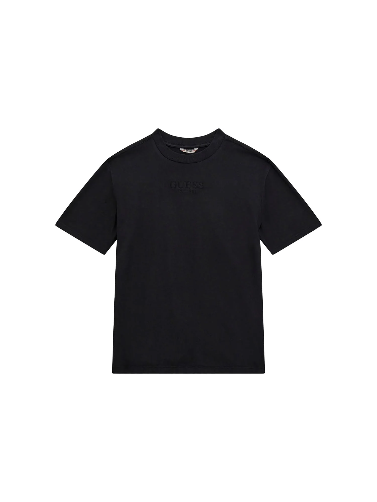 T-shirt Guess Ragazzo over con ricamo logo nero