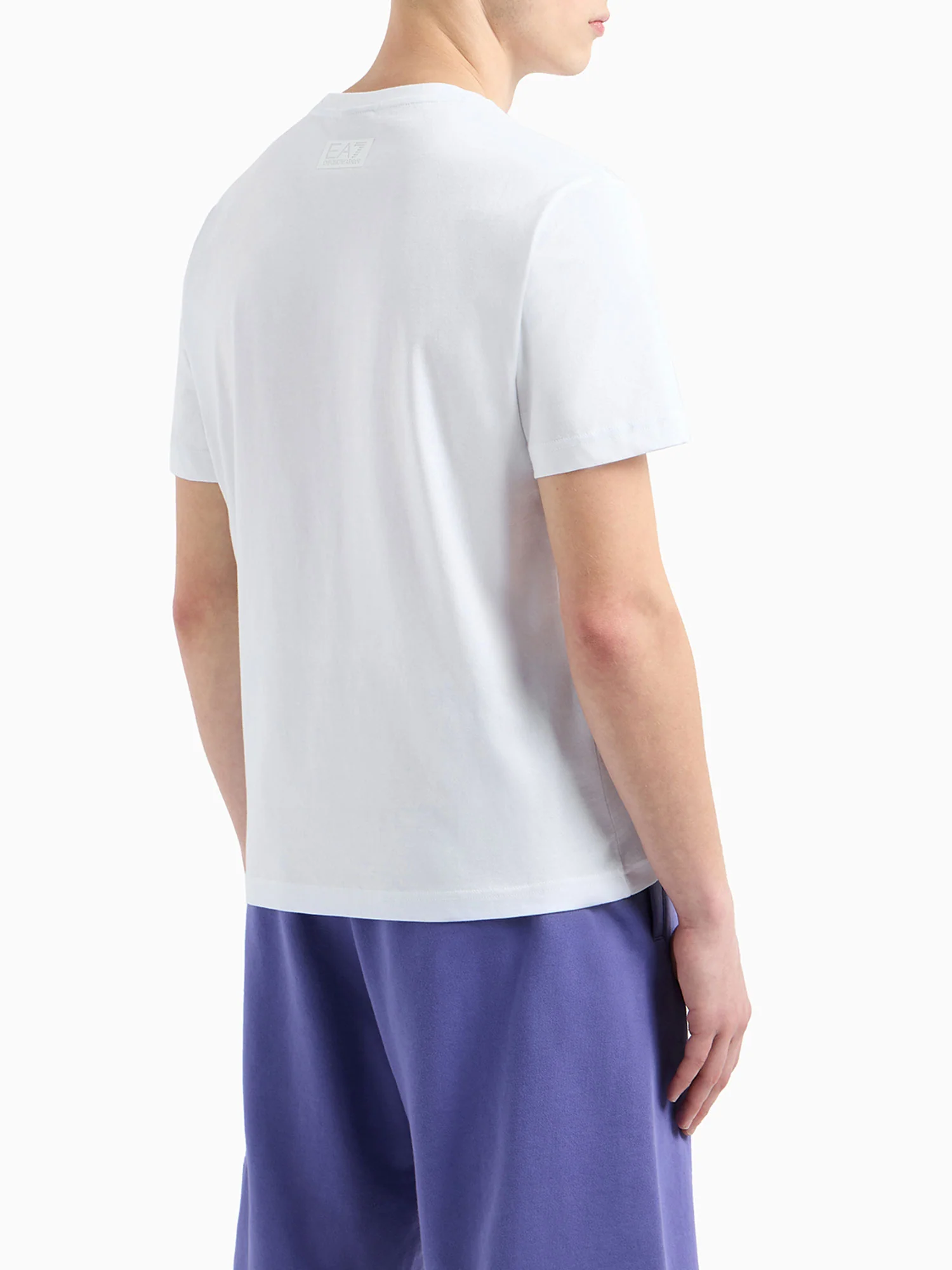 T-shirt patch logo frontale bianco - Image 2