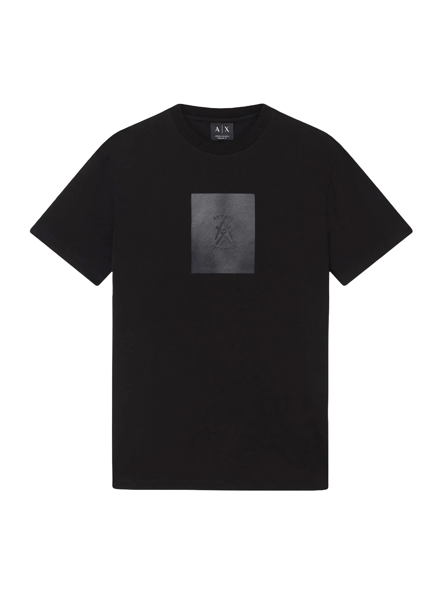 T-shirt Armani Exchange Uomo manica corta patch logo nero - Image 4