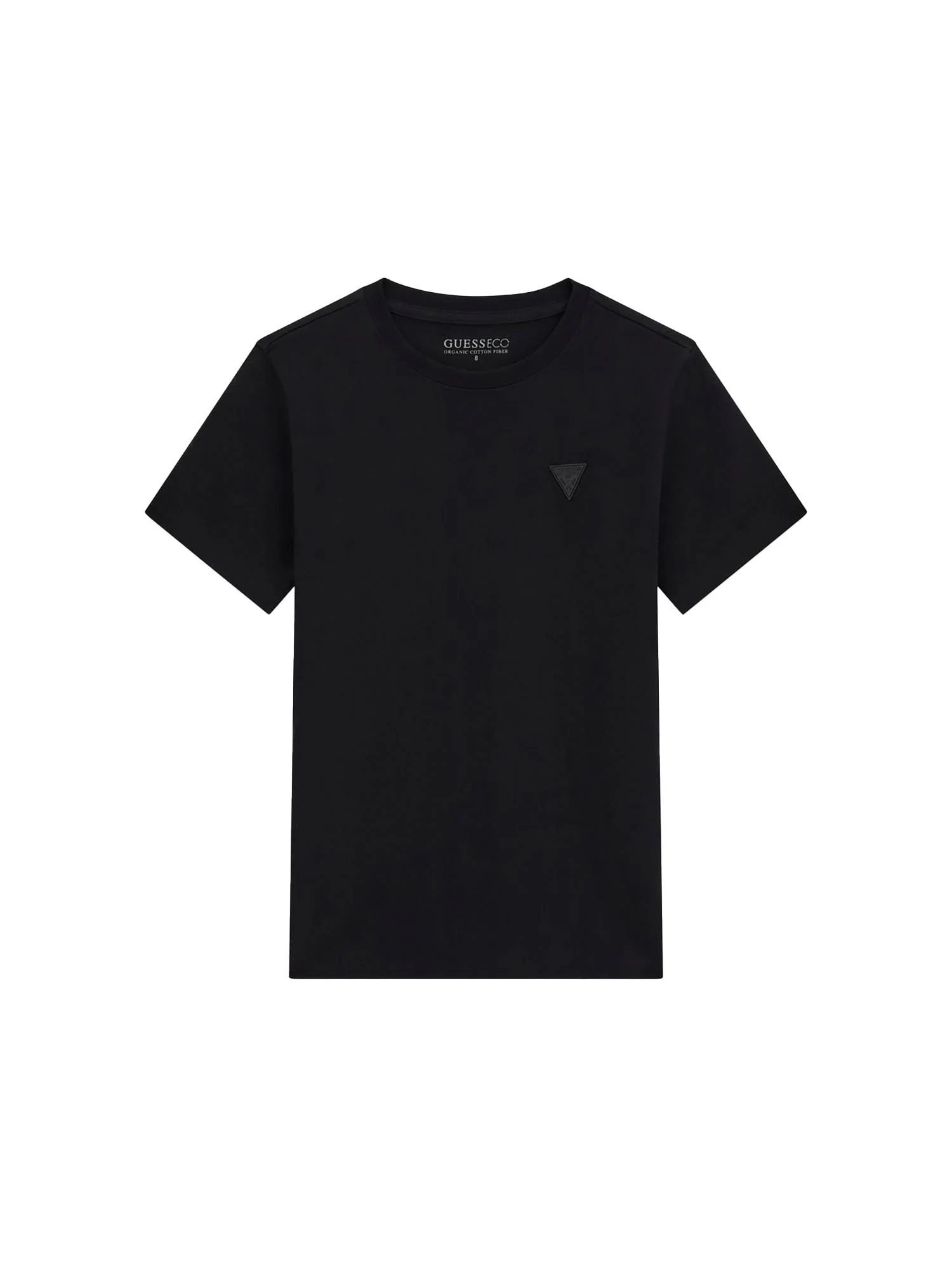 T-shirt Guess Ragazzo mini logo patch nero