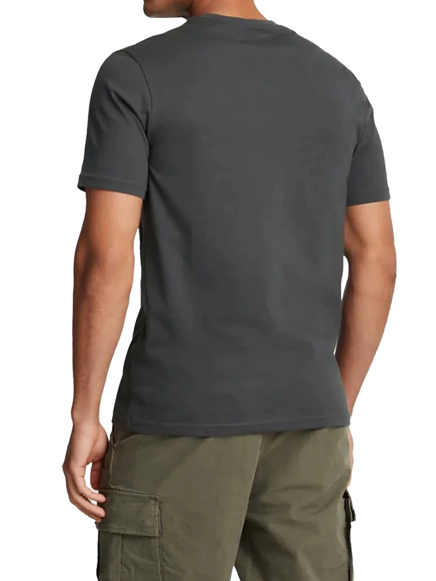 T-shirt manica corta plain jersey Lyle&Scott Uomo grigio scuro - Image 2