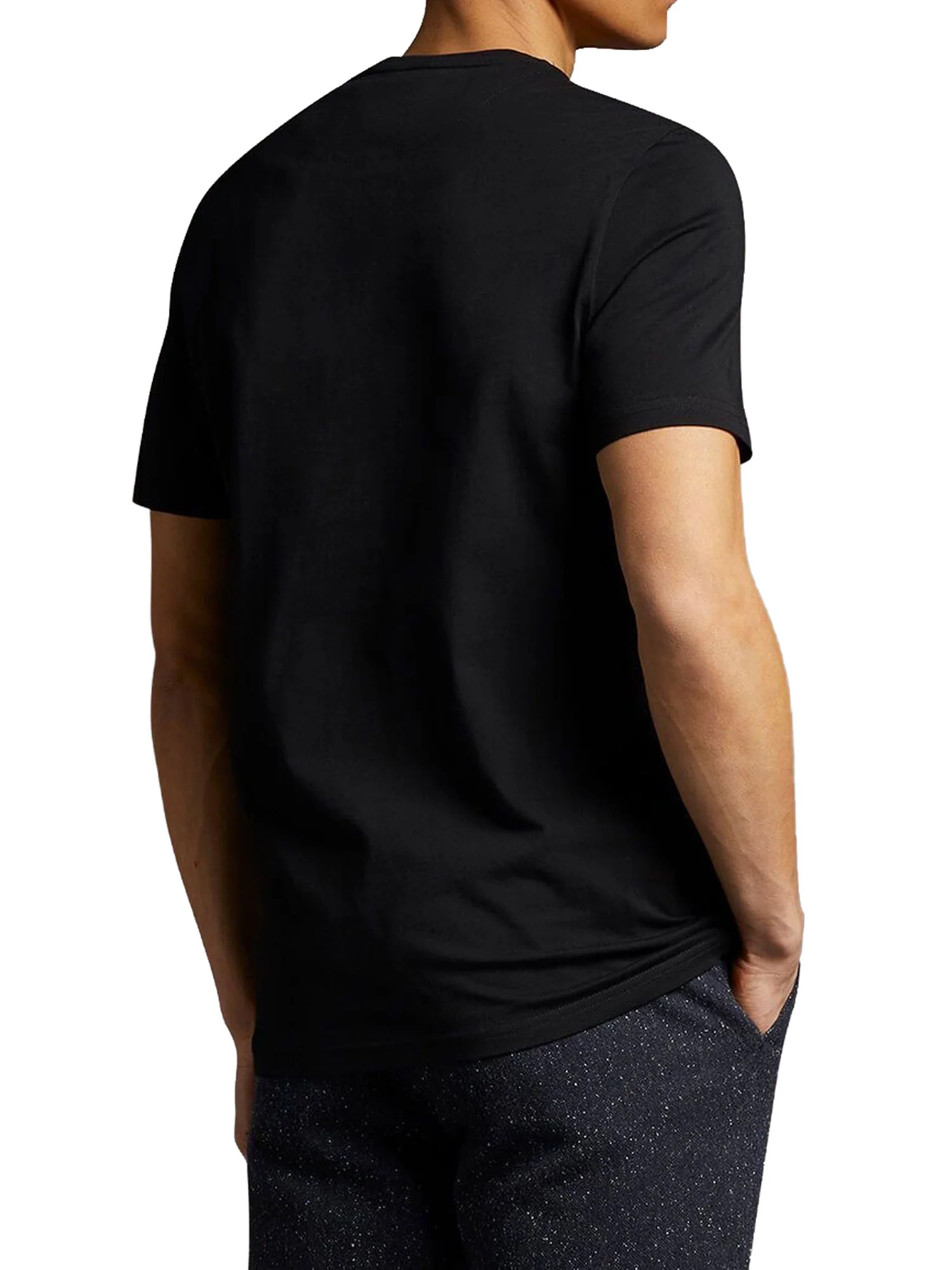 T-shirt manica corta plain jersey Lyle&Scott Uomo nero - Image 2