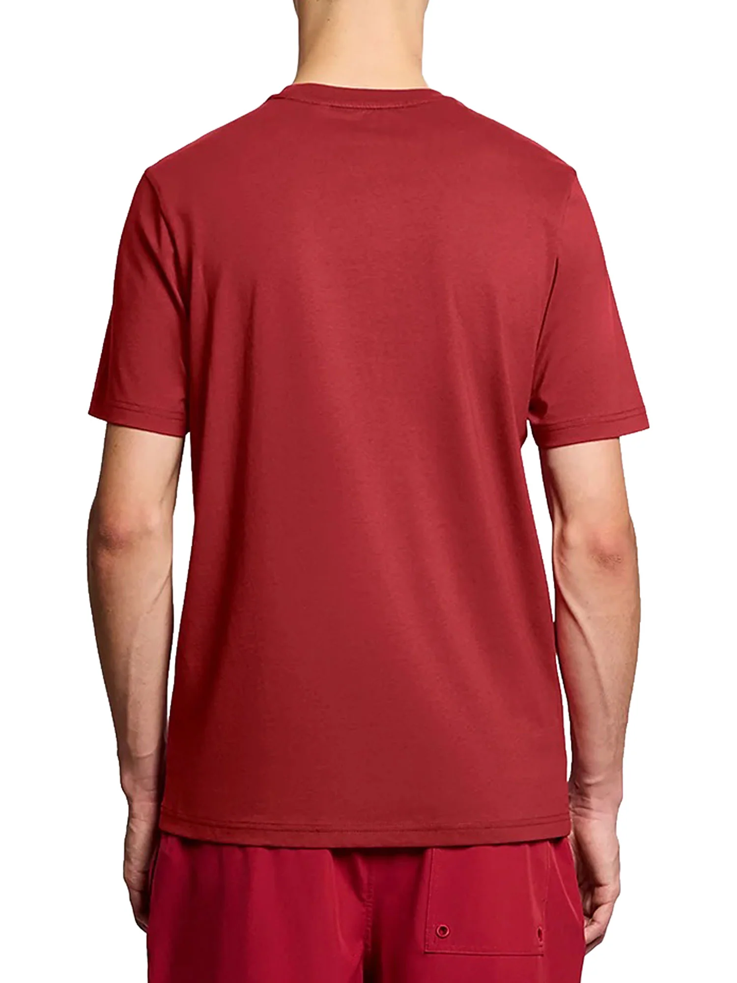 T-shirt manica corta plain jersey Lyle&Scott Uomo rosso - Image 2