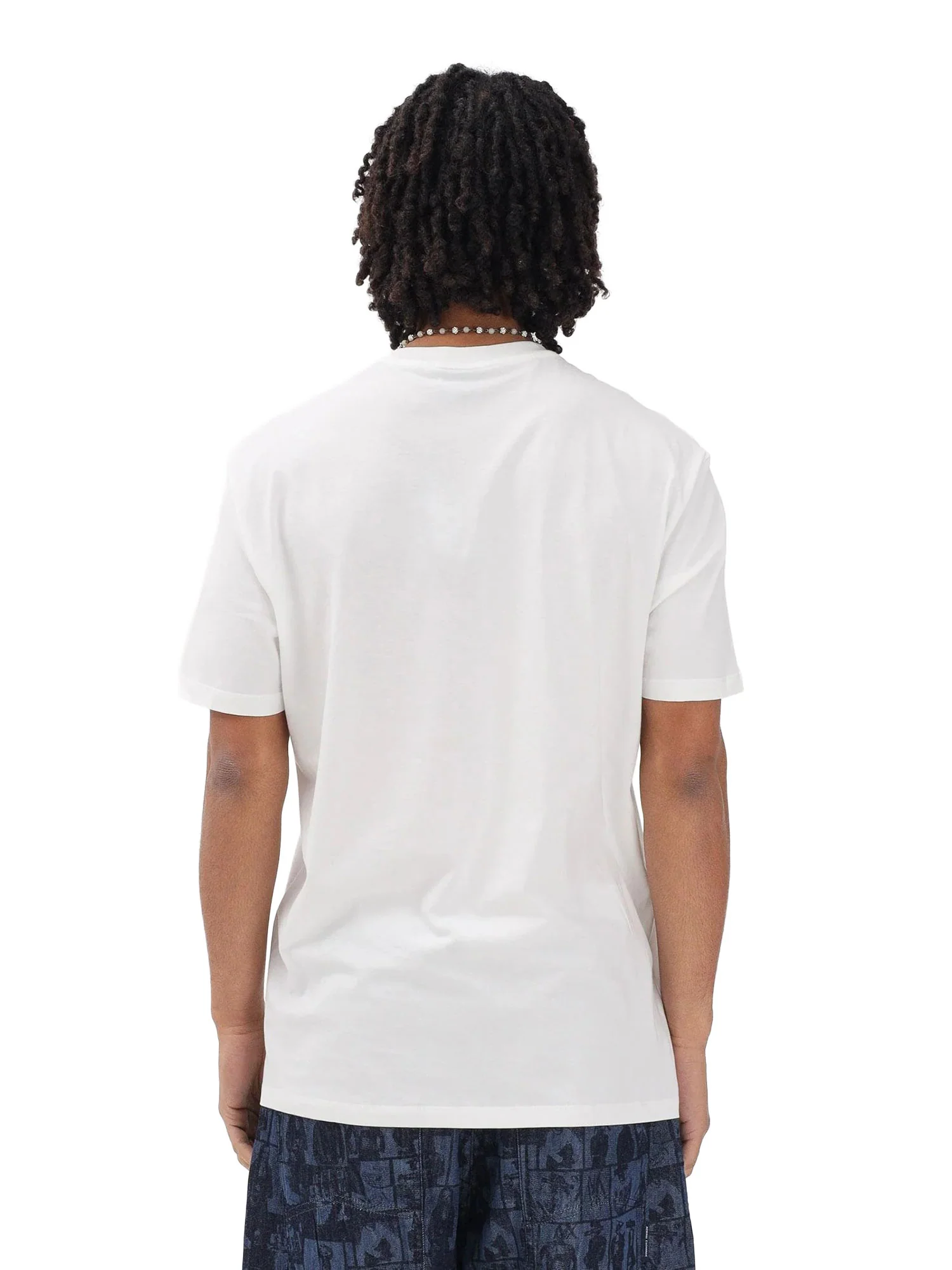 T-shirt Armani Exchange Uomo manica corta plaque logo bianco - Image 2
