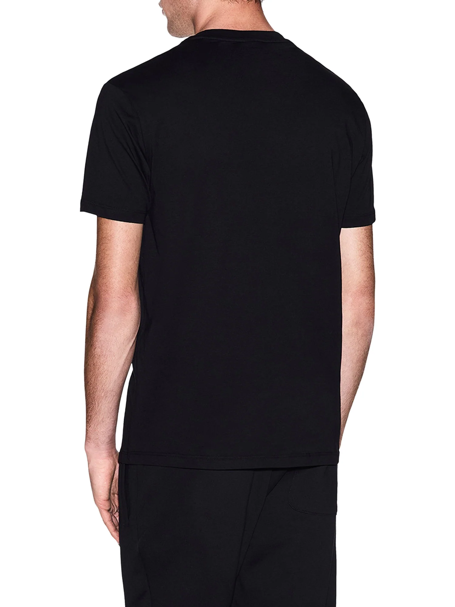 T-shirt Armani Exchange Uomo manica corta plaque logo nero - Image 2