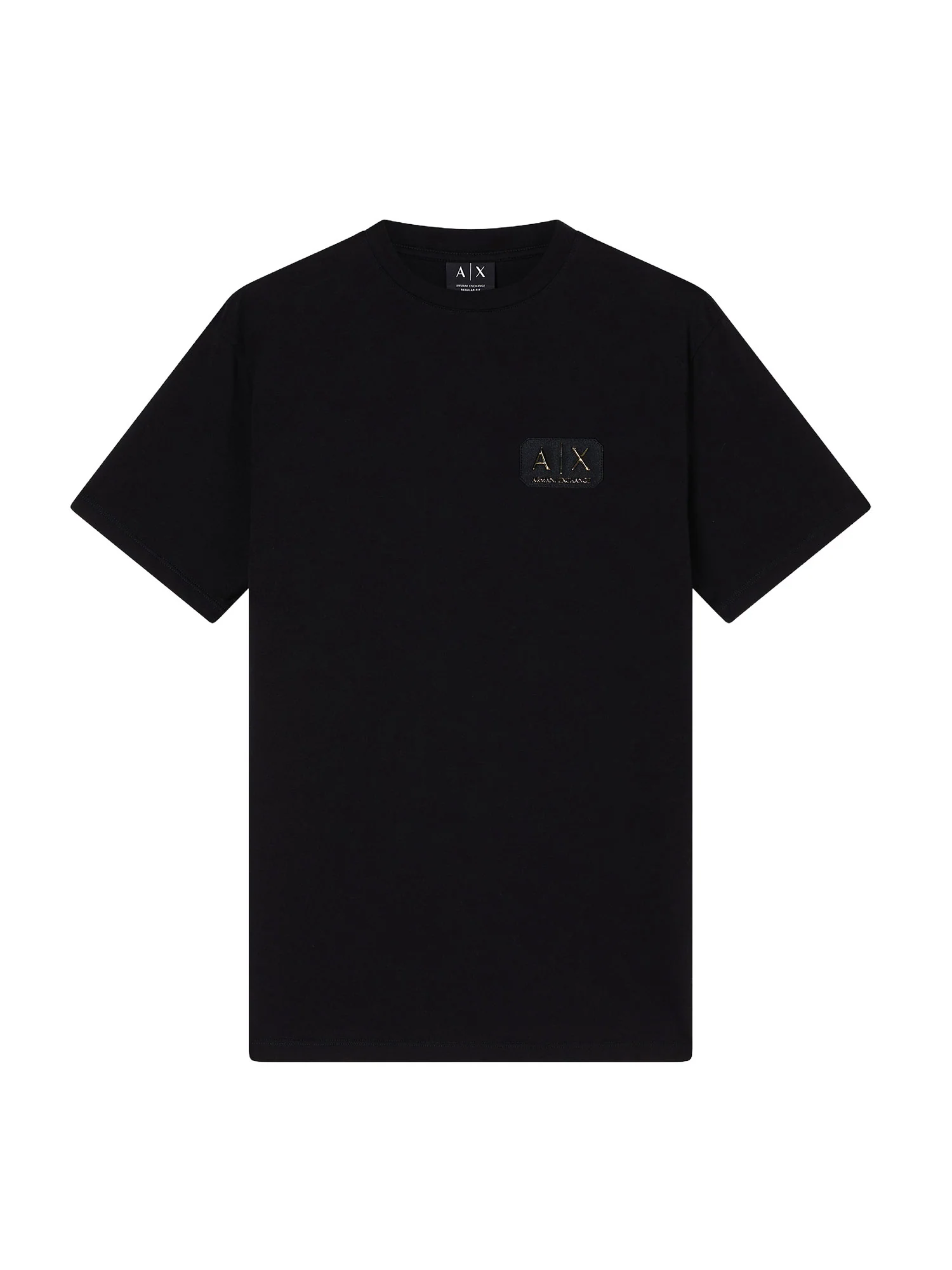 T-shirt Armani Exchange Uomo manica corta plaque logo nero - Image 4