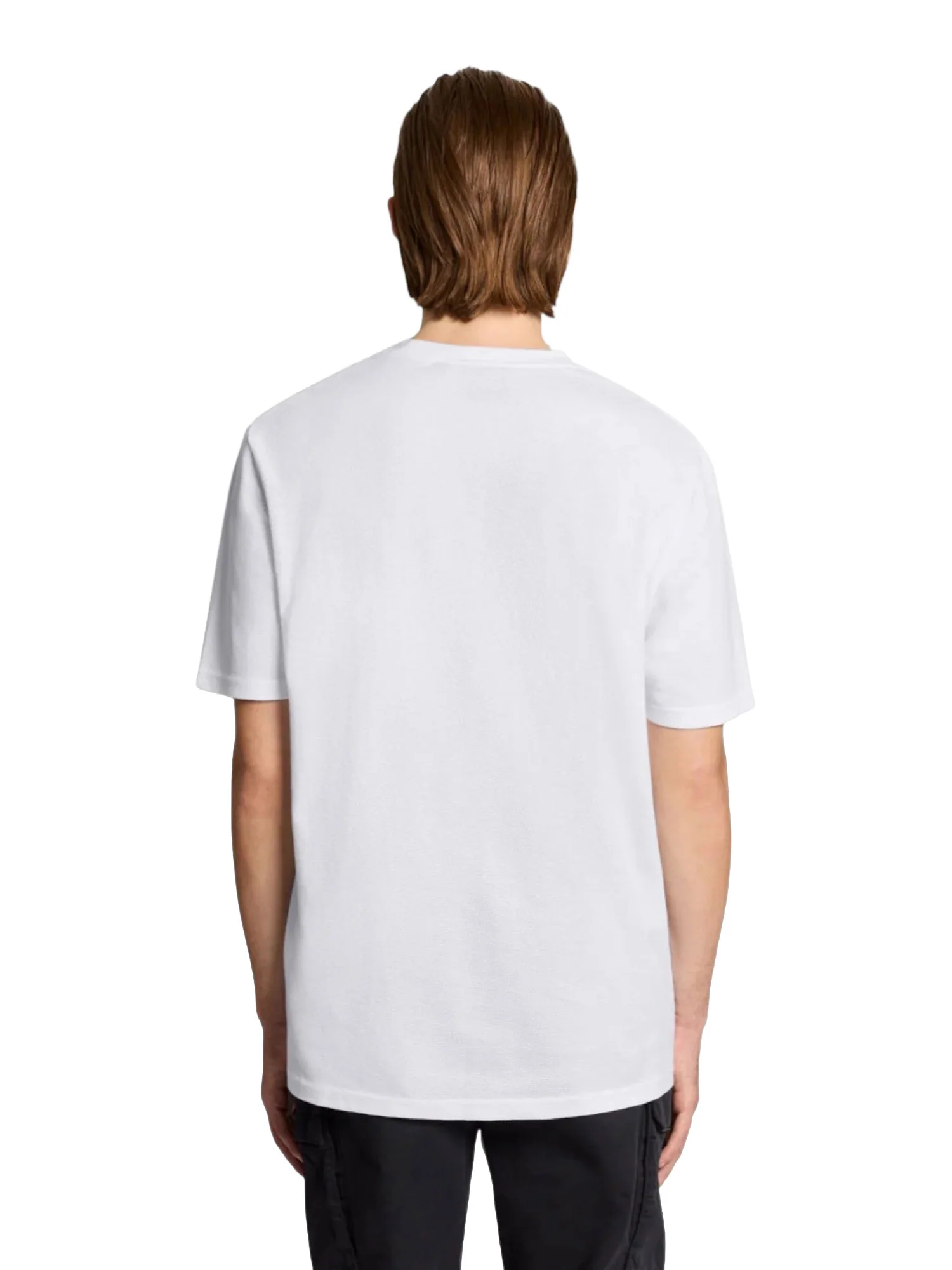 T-shirtmanica corta popcorn jacquard Lyle&Scott Uomo Bianco - Image 2