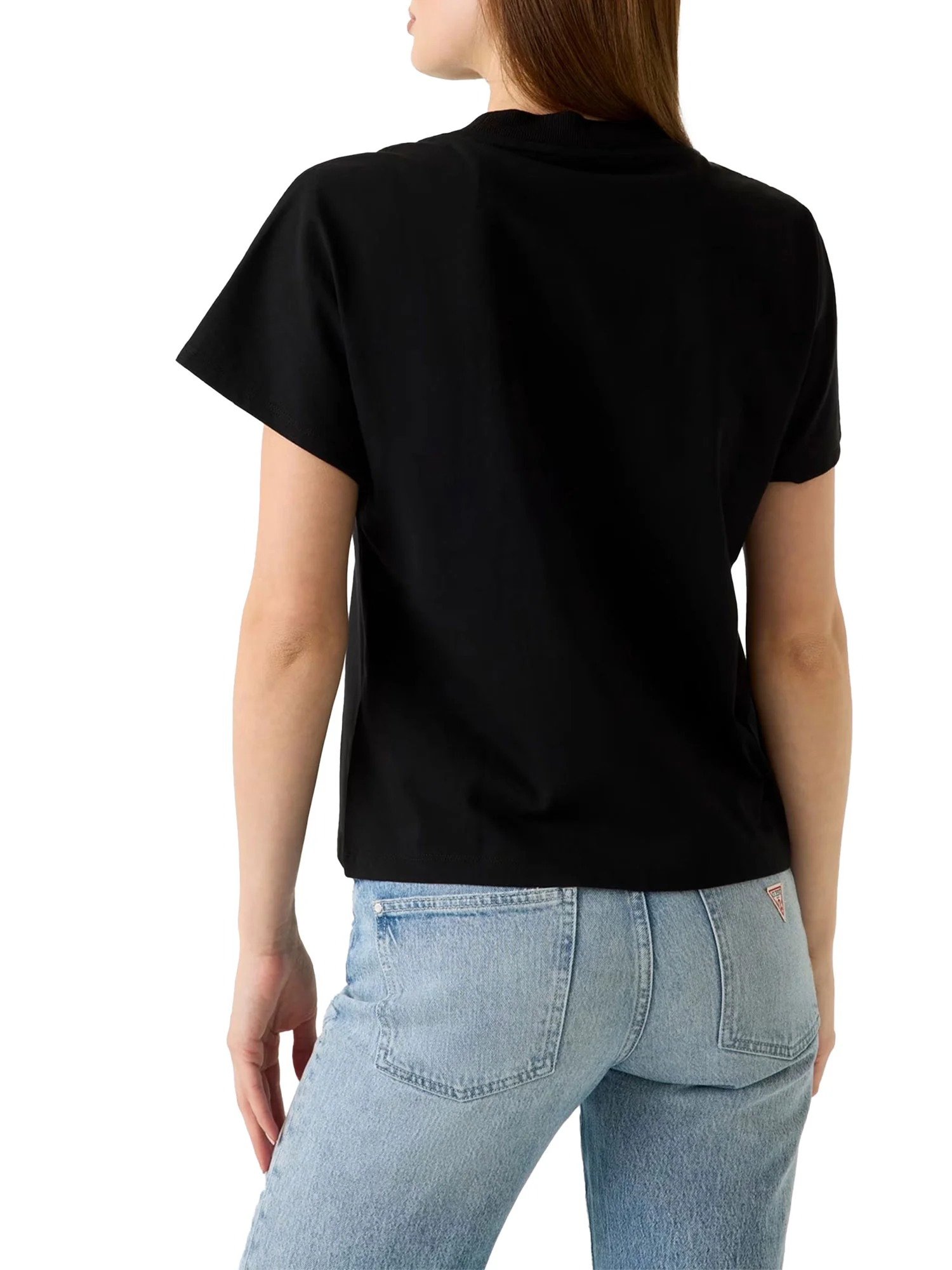 T-shirt Guess Donna popcorn nero - Image 2