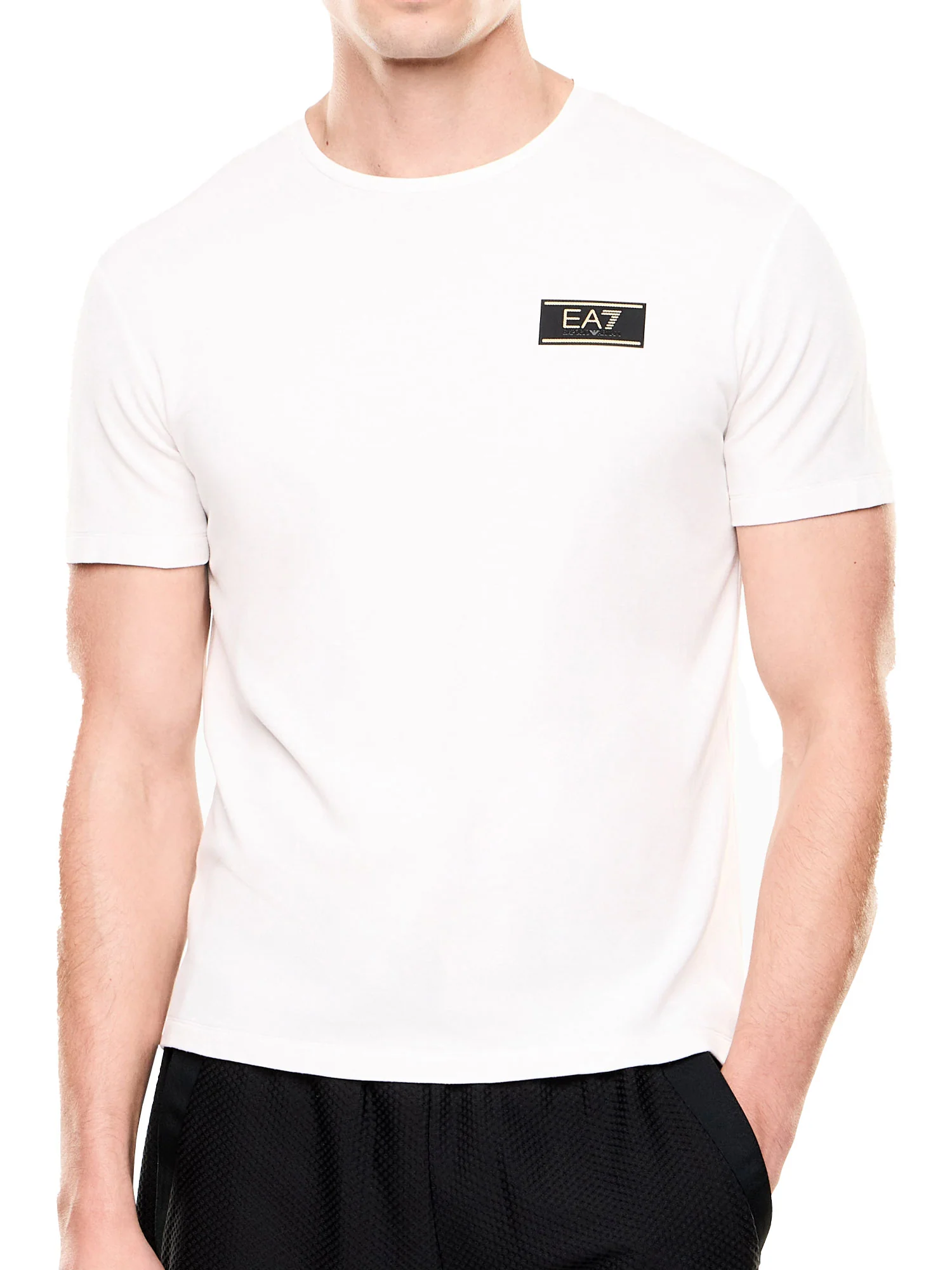 T-shirt EA7 uomo manica corta Premium Label sugar swizzle