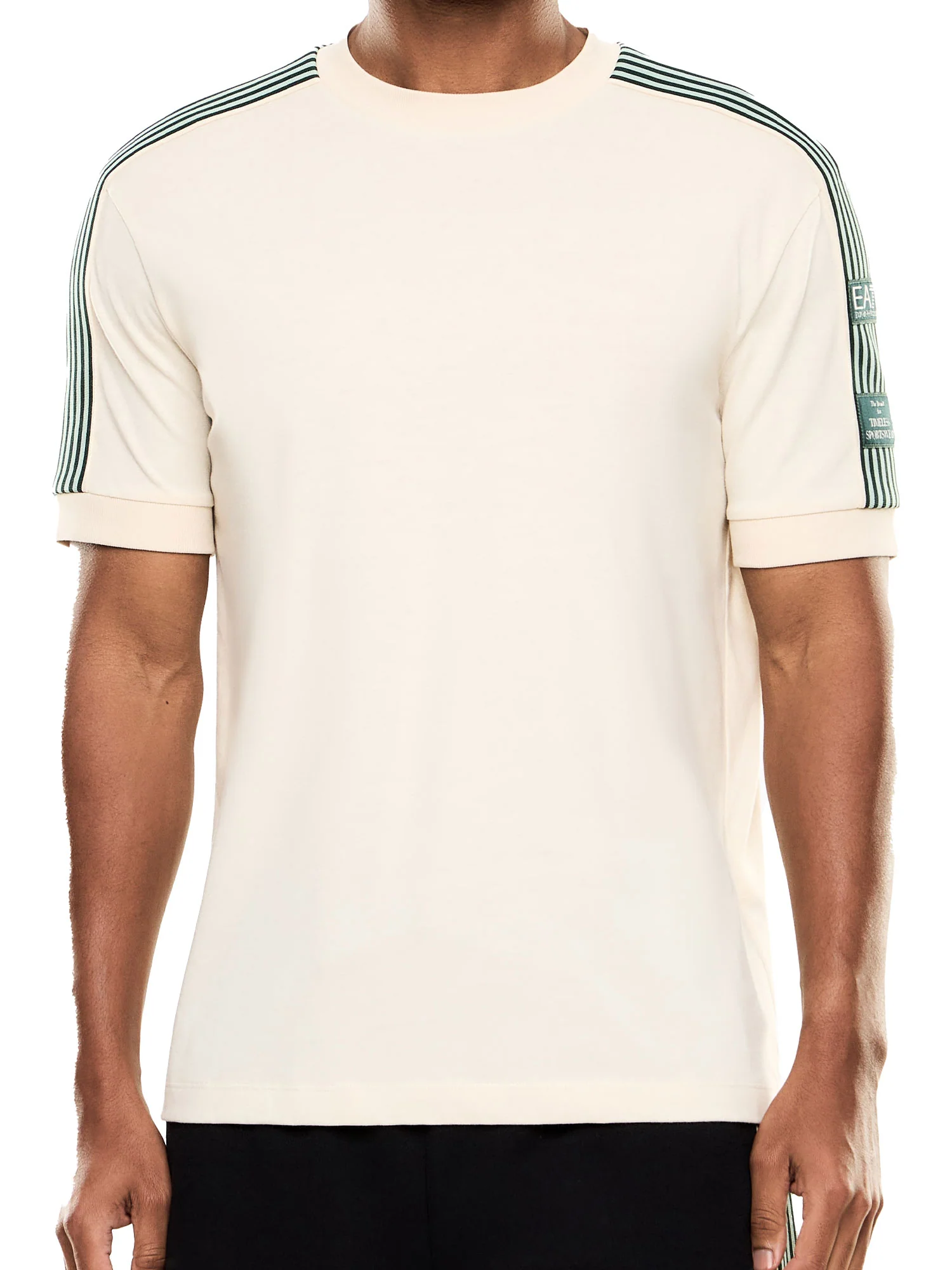 T-shirt EA7 uomo manica corta Premium Tape beige