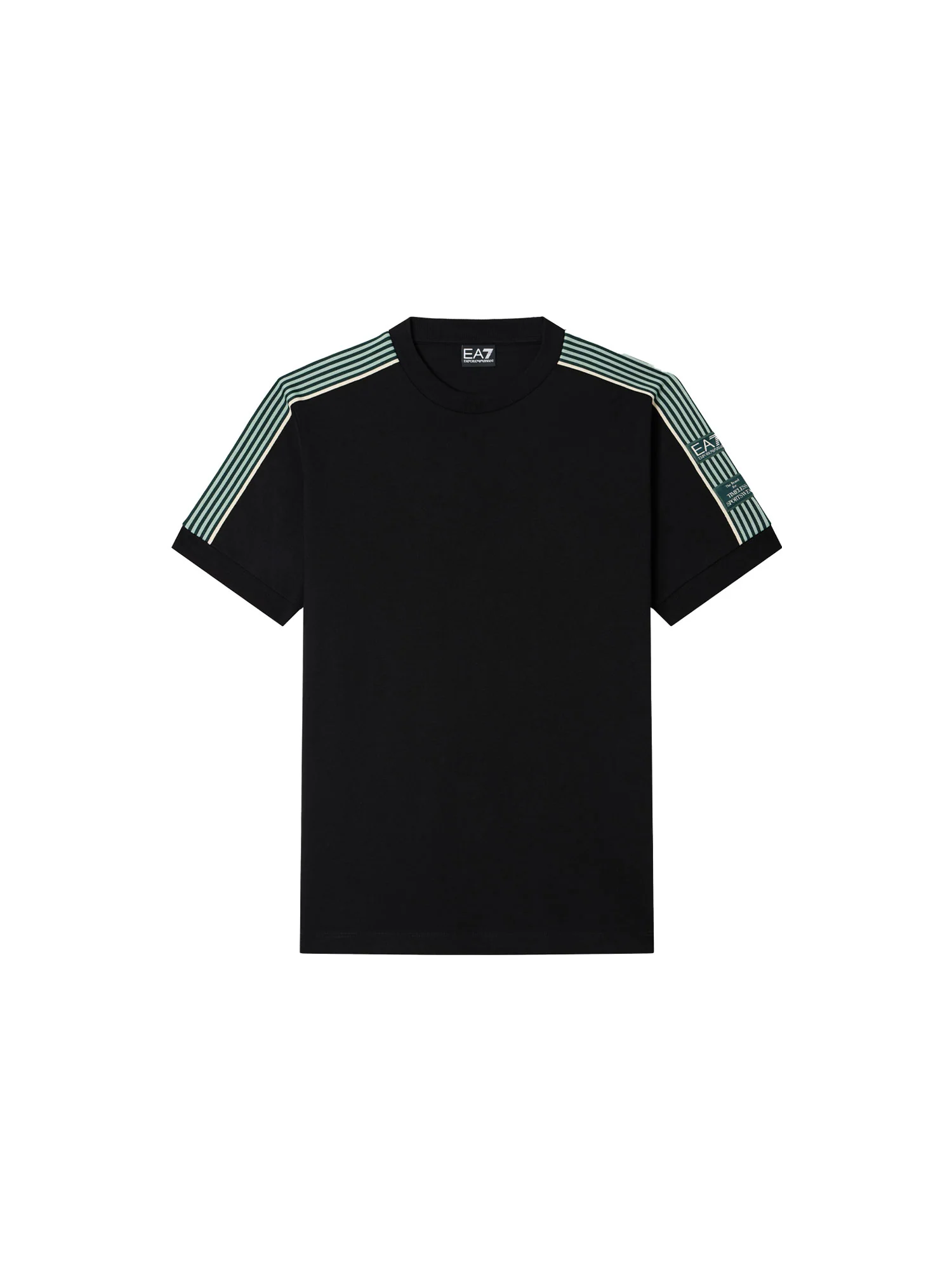 T-shirt EA7 uomo manica corta Premium Tape nero - Image 4