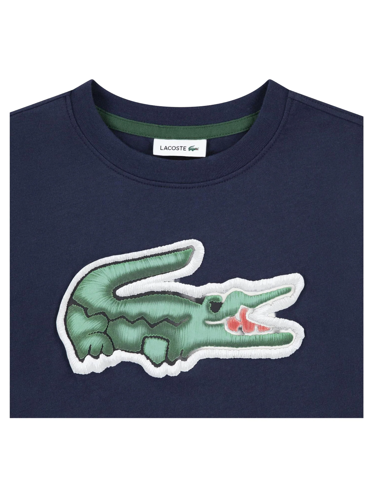 T-shirt manica corta Puff Lacoste bambino blu - Image 2