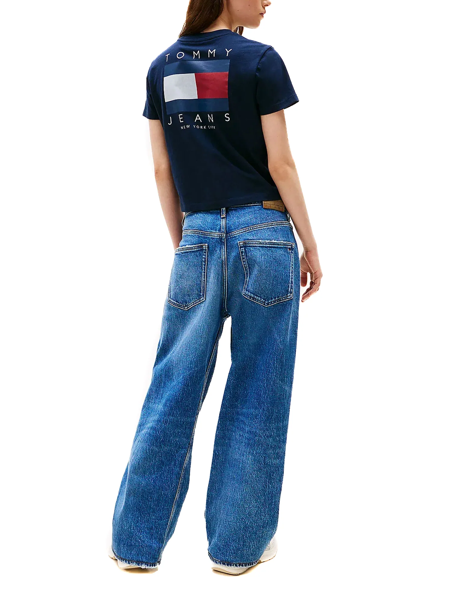 T-shirt maniche corte bandiera posteriore blu - Image 9