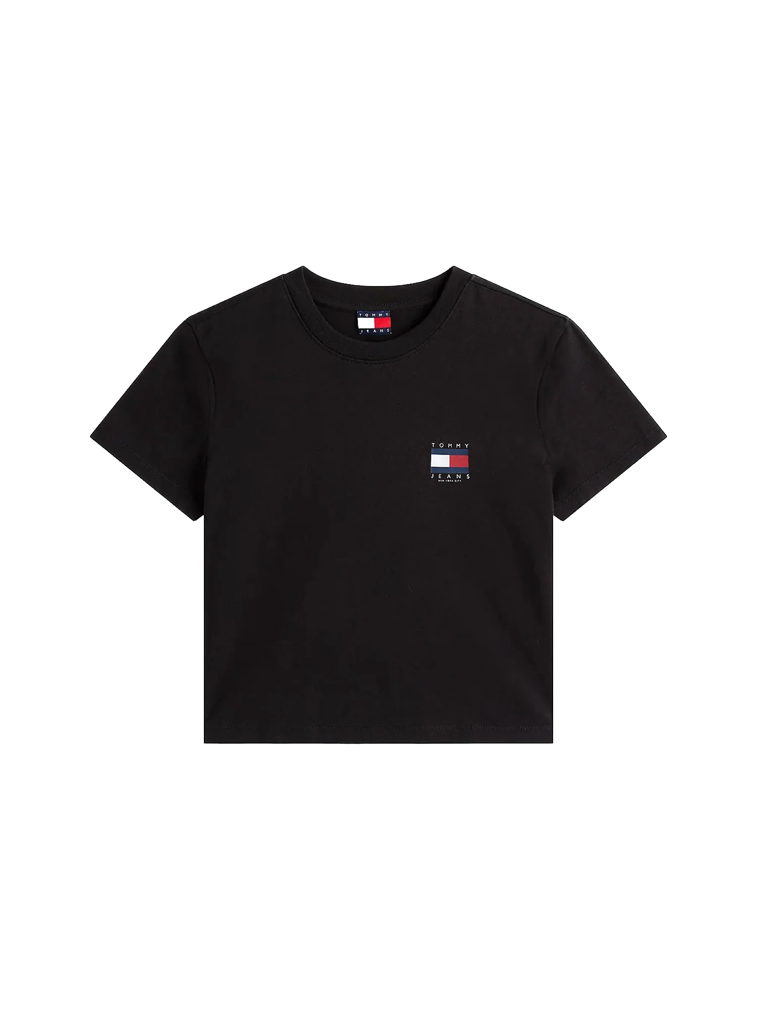 T-shirt maniche corte bandiera posteriore nero - Image 10