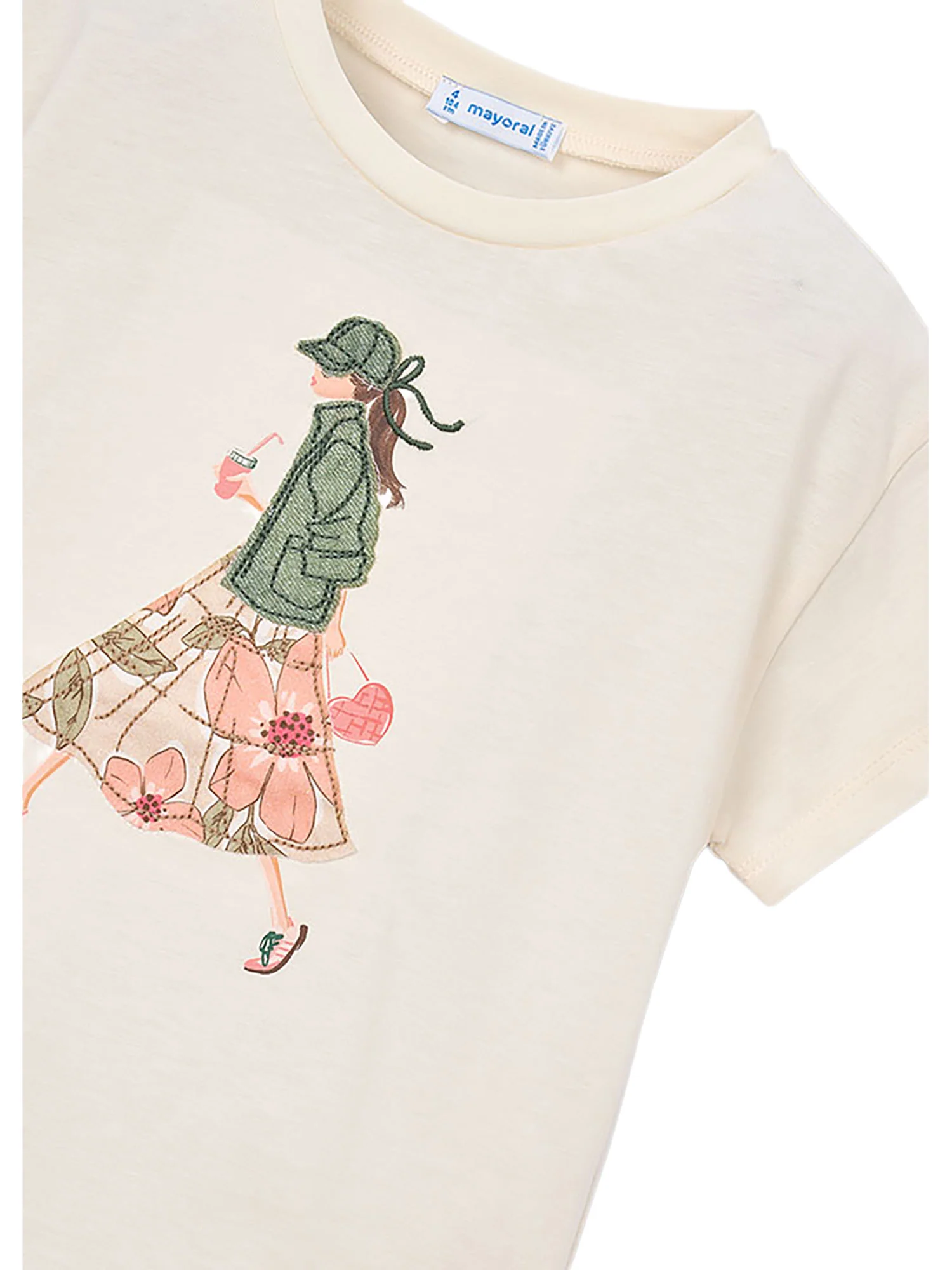 T-shirt Mayoral Bambina ricamo cecio - Image 3
