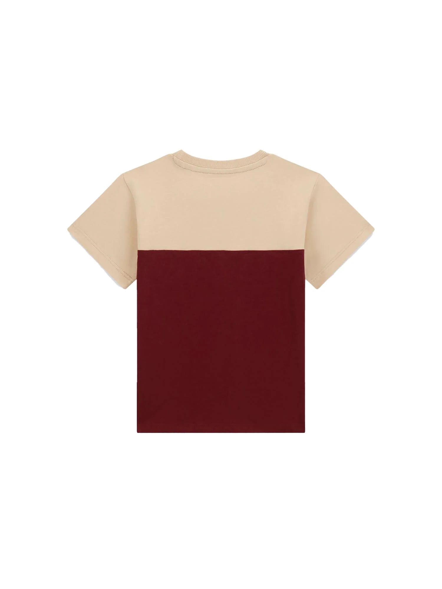 T-shirt Guess Neonato con ricamo logo taupe - Image 2