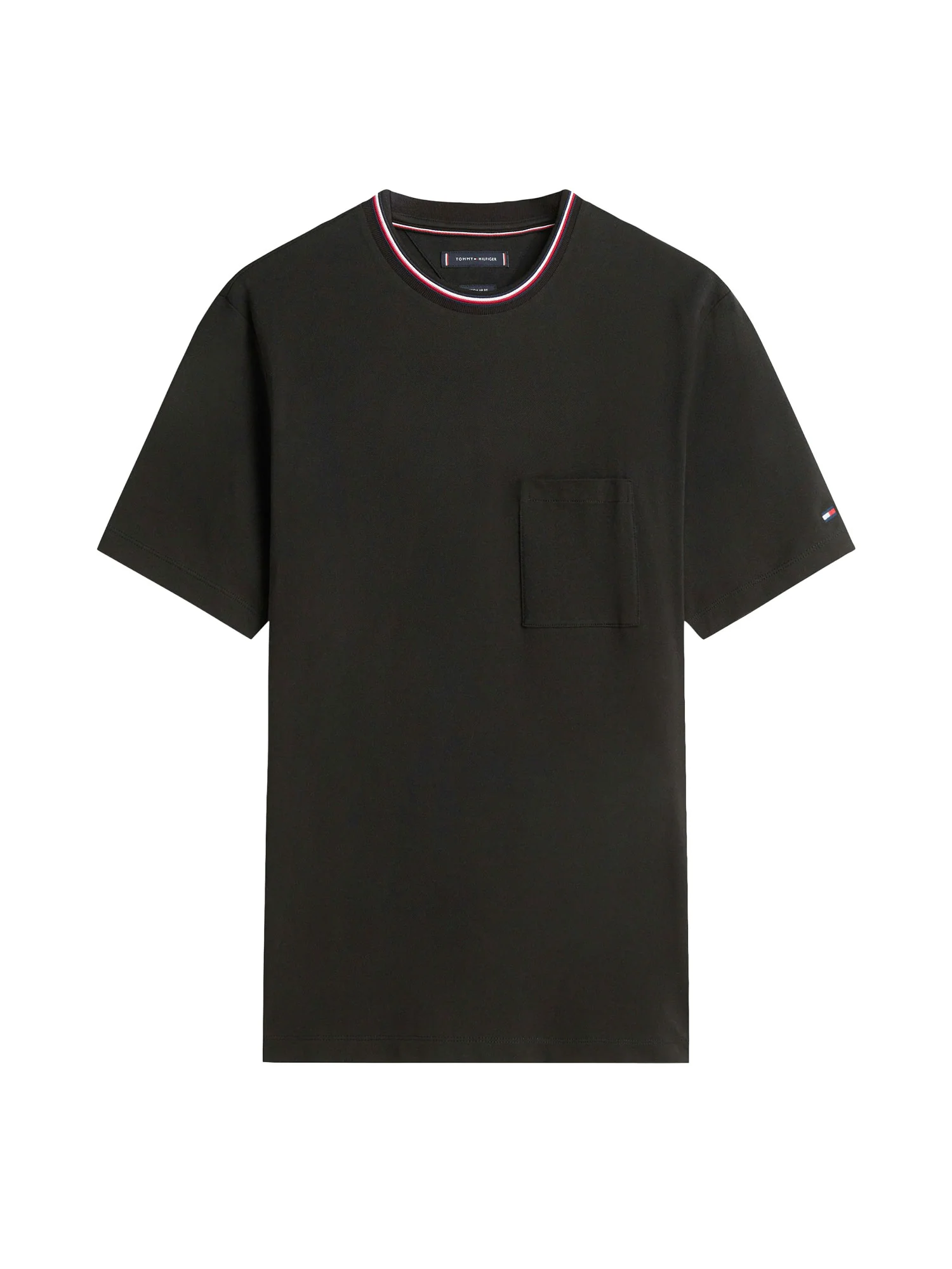 T-shirt con maniche corte Tommy Hilfiger modello rwb pocket nero - Image 3
