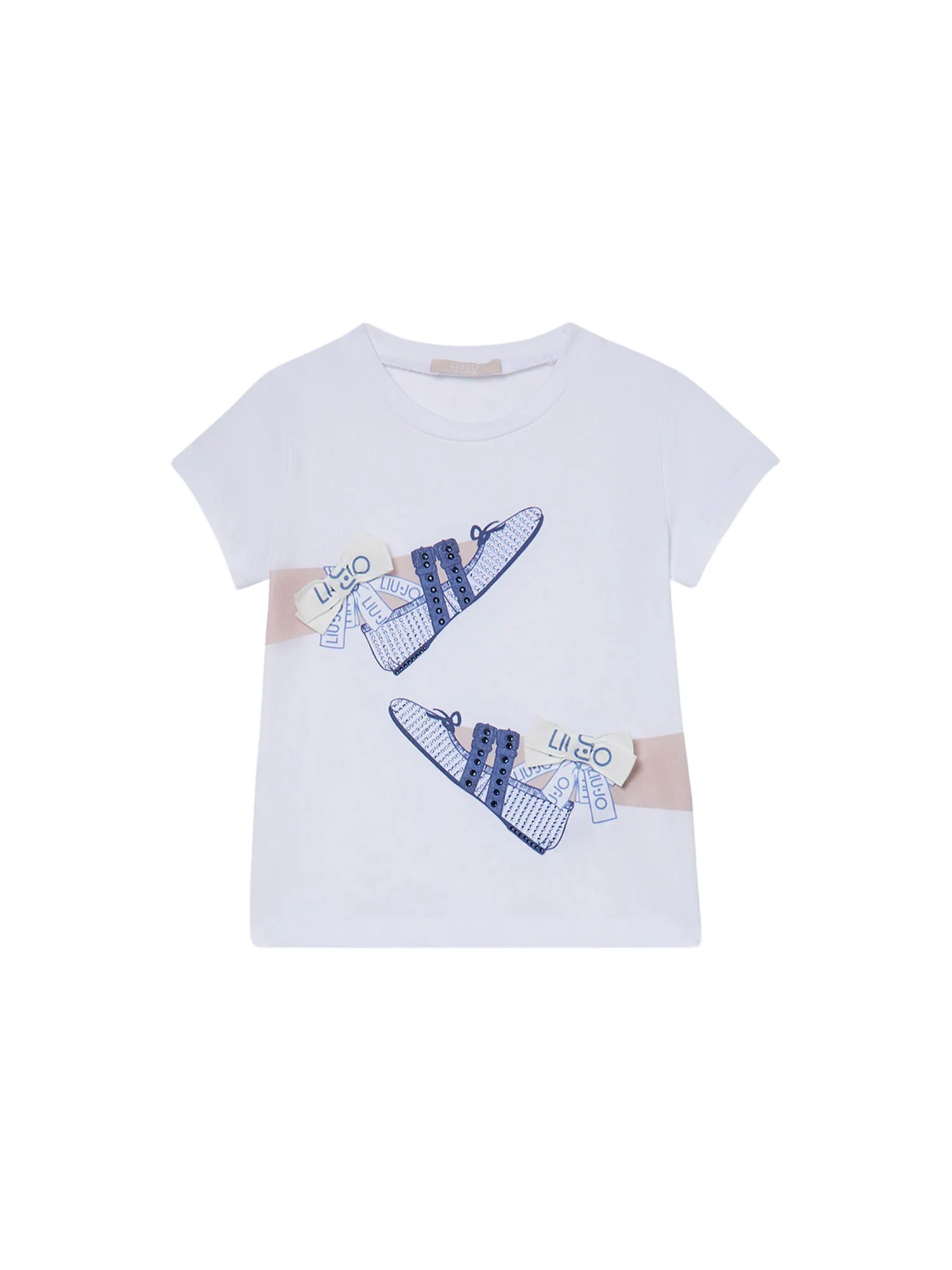 T-shirt Liu Jo Bambina manica corta shoes 
 Bianco