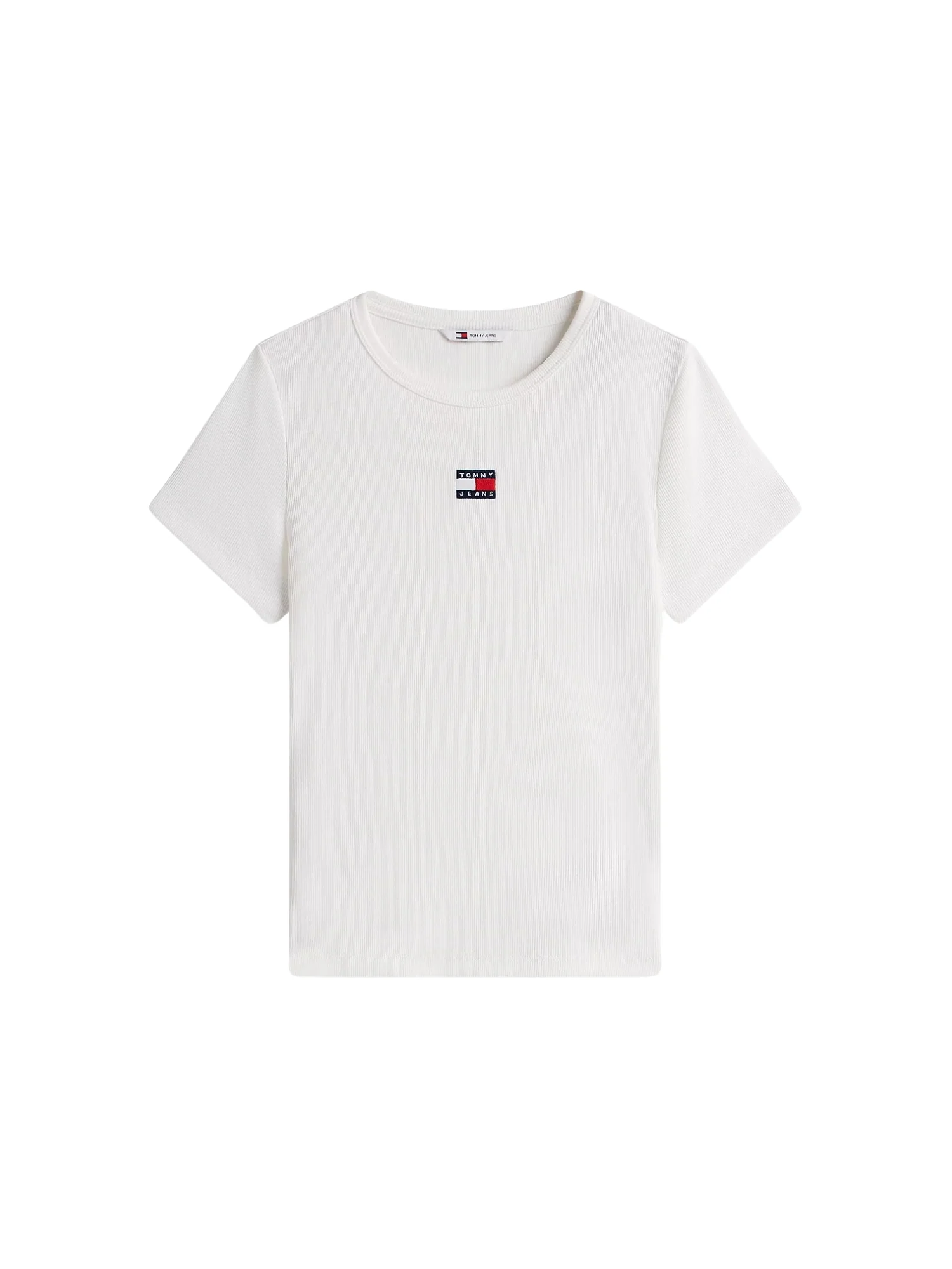 T-shirt con maniche corte modello mc slim badge ecrù - Image 4