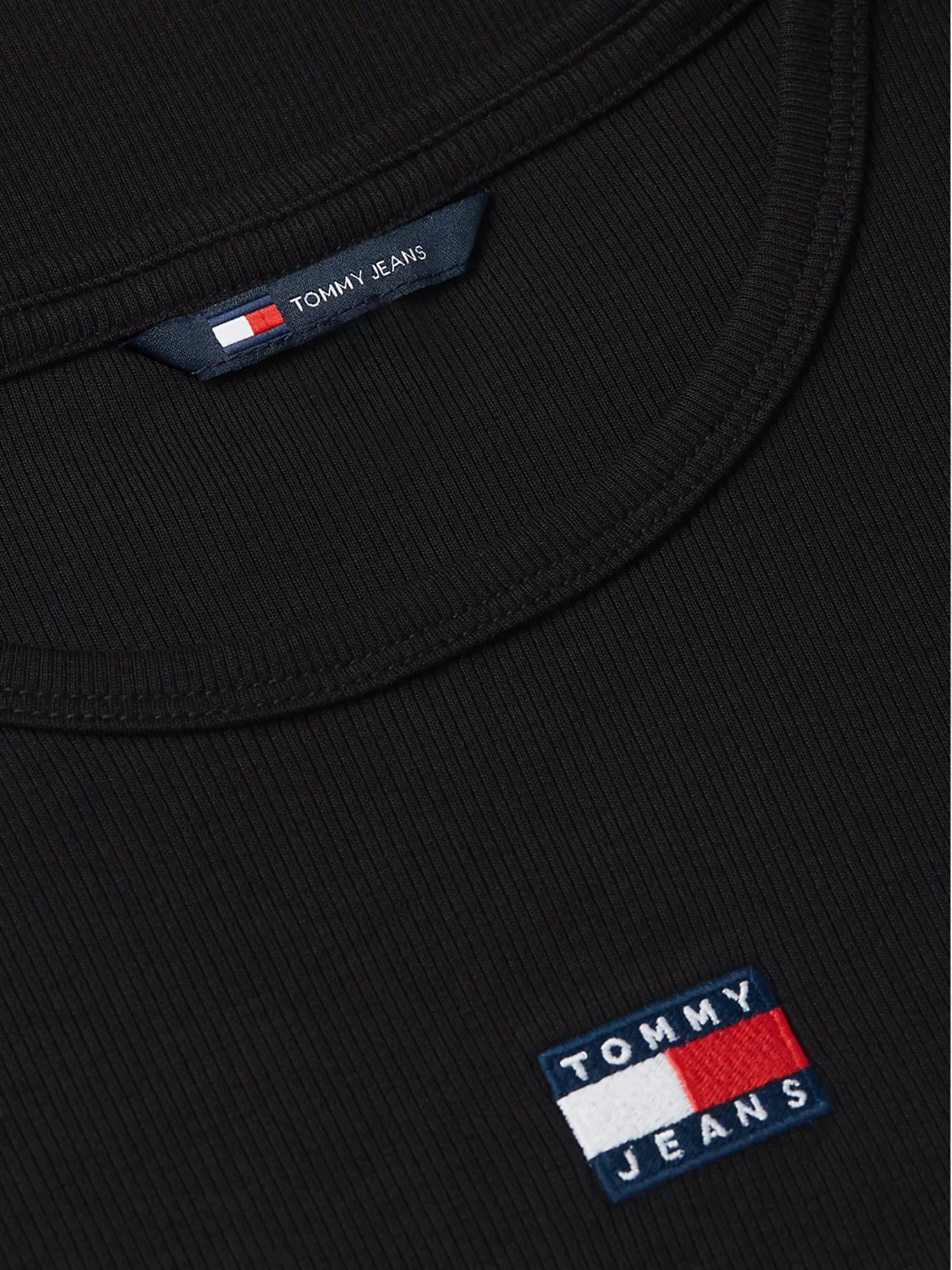 T-shirt con maniche corte modello mc slim badge nero - Image 3