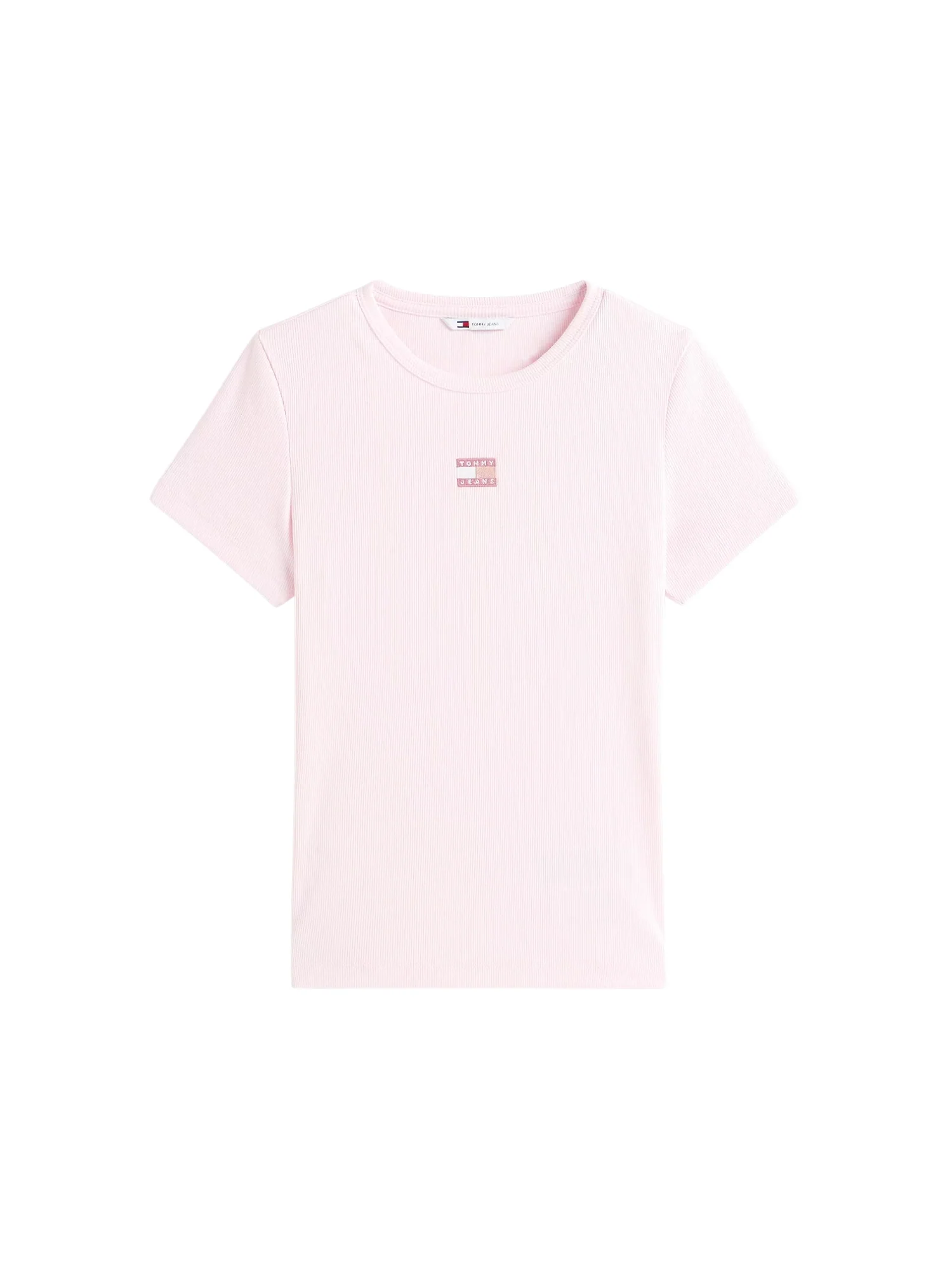 T-shirt con maniche corte modello mc slim badge rosa - Image 4