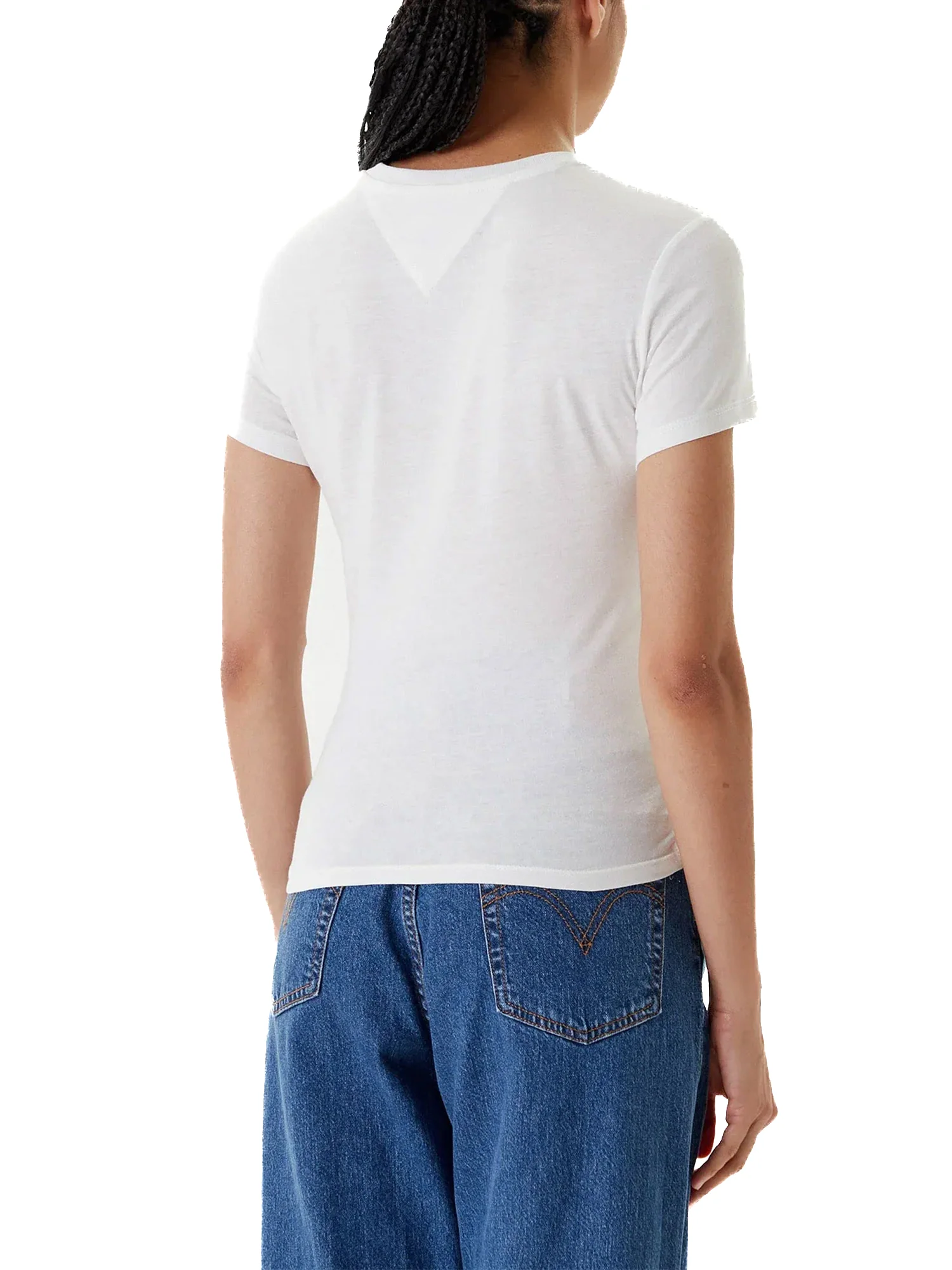 T-shirt maniche corte essential logo frontale bianco - Image 6