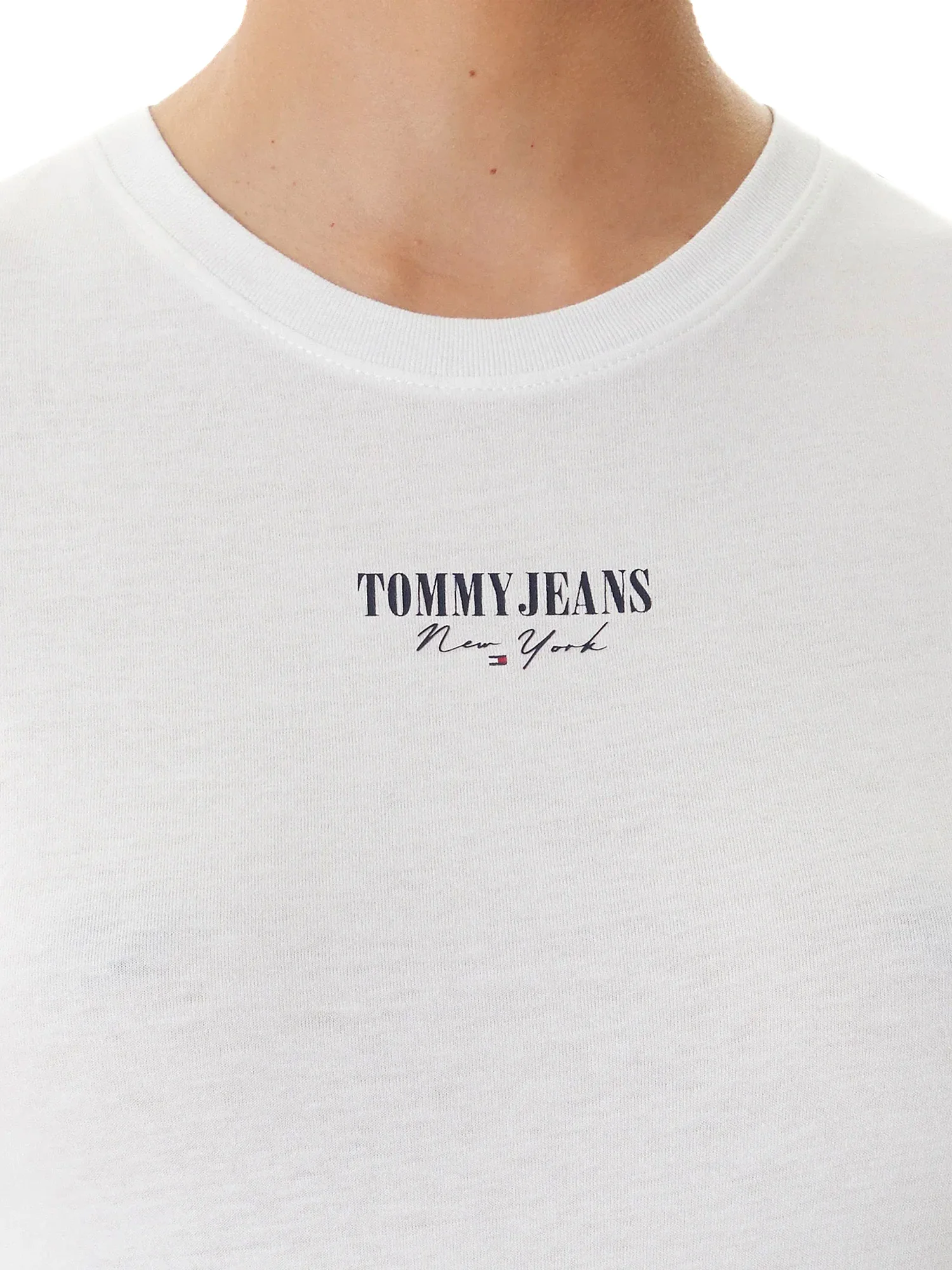 T-shirt maniche corte essential logo frontale bianco - Image 8