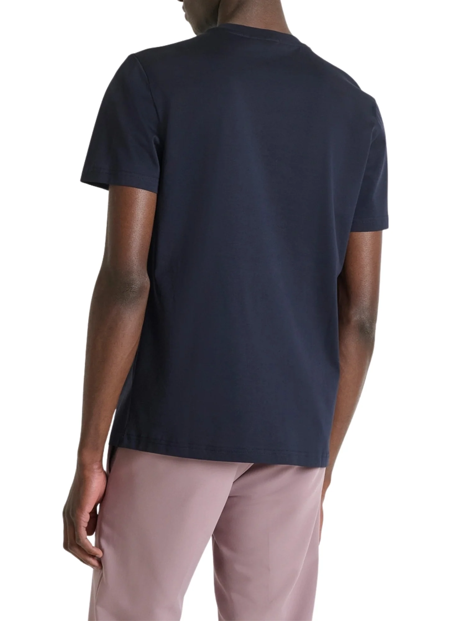 T-shirt con maniche corte modello slim neuter fabric blu - Image 2