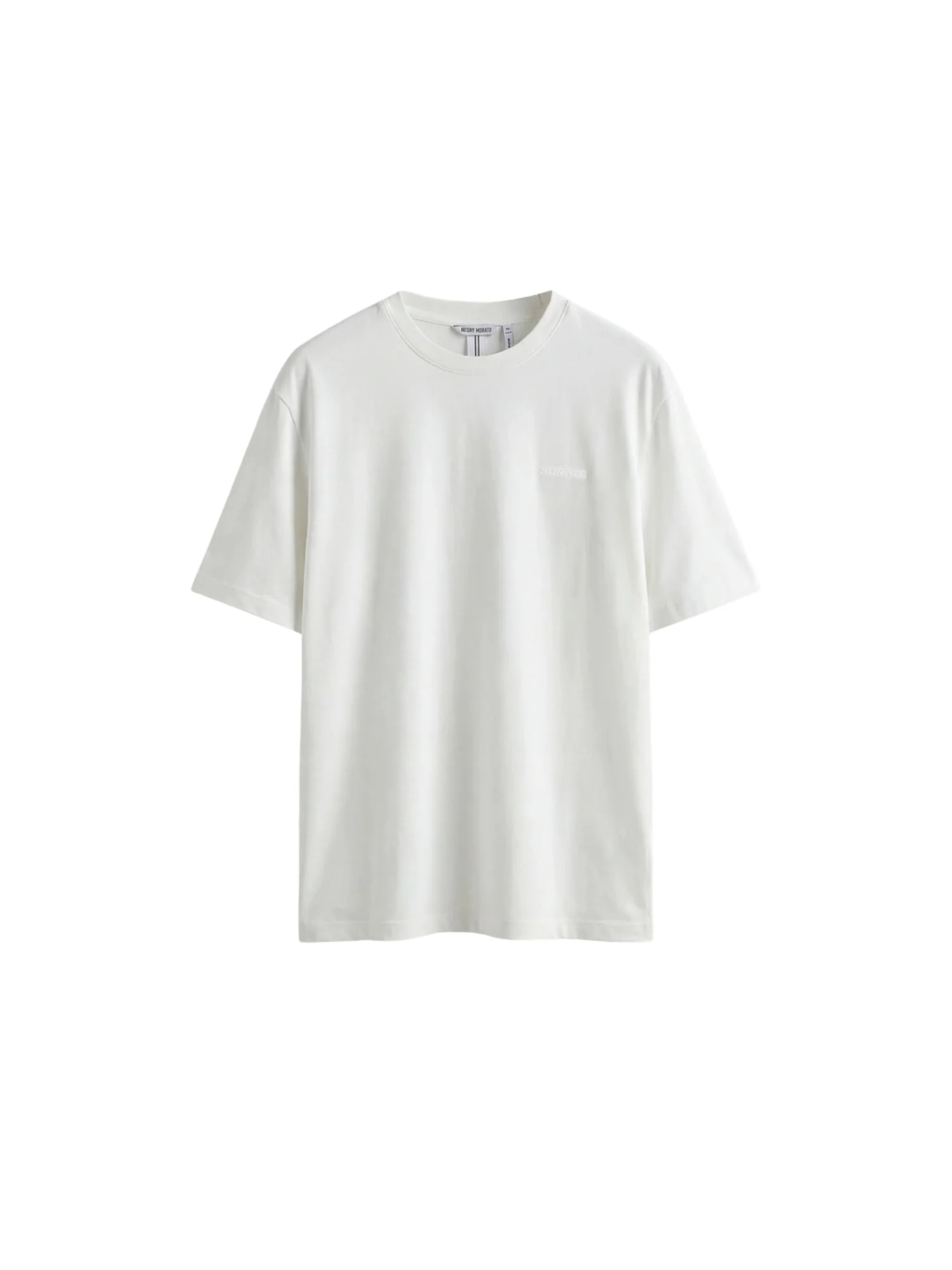 T-shirt con maniche corte modello slim neuter fabric crema - Image 4