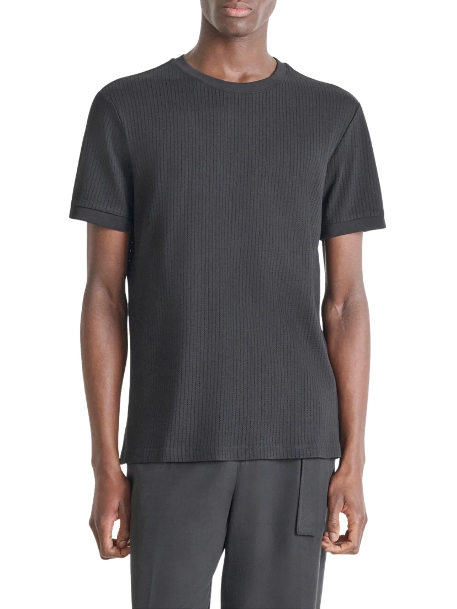 T-shirt con maniche corte modello slim neuter fabric nero