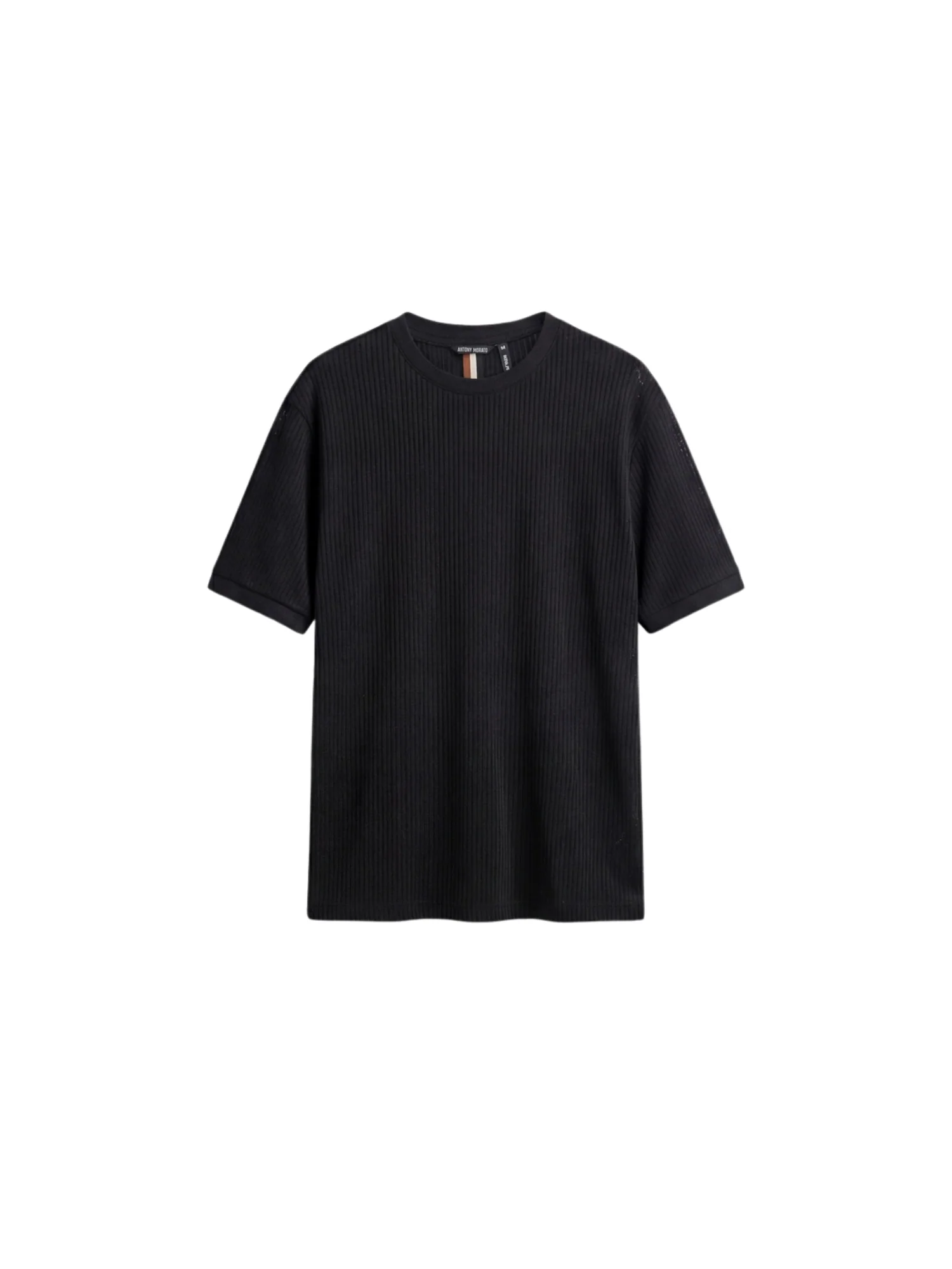 T-shirt con maniche corte modello slim neuter fabric nero - Image 4
