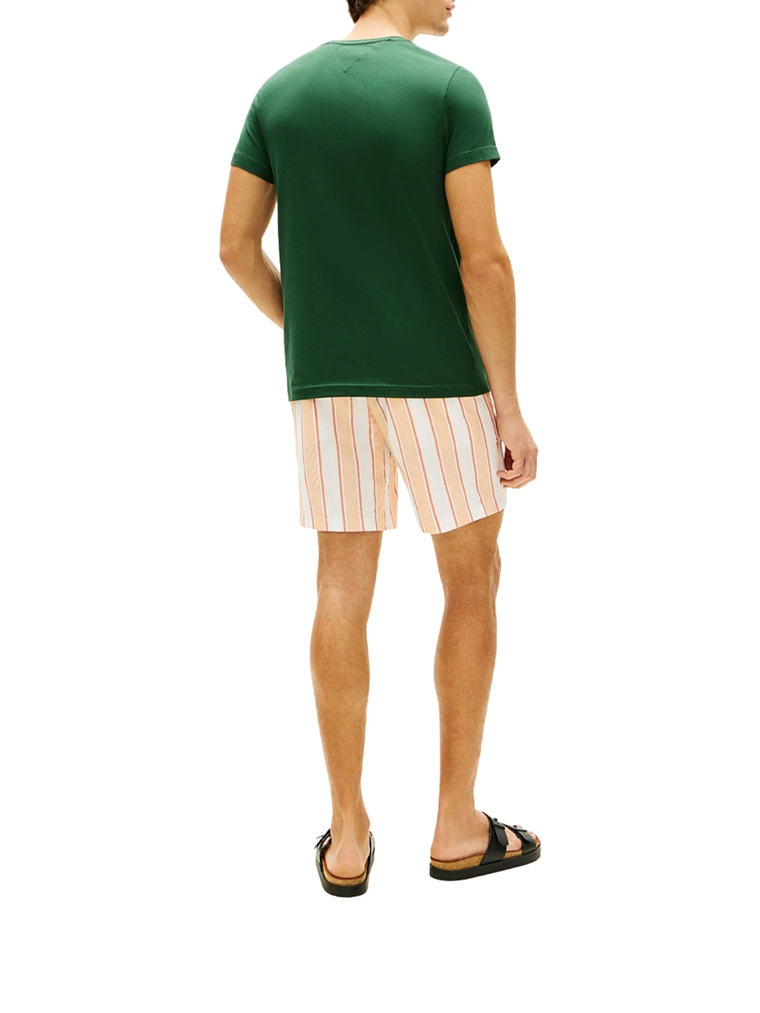 T-shirt con maniche corte Tommy Hilfiger modello slim stretch verde - Image 2