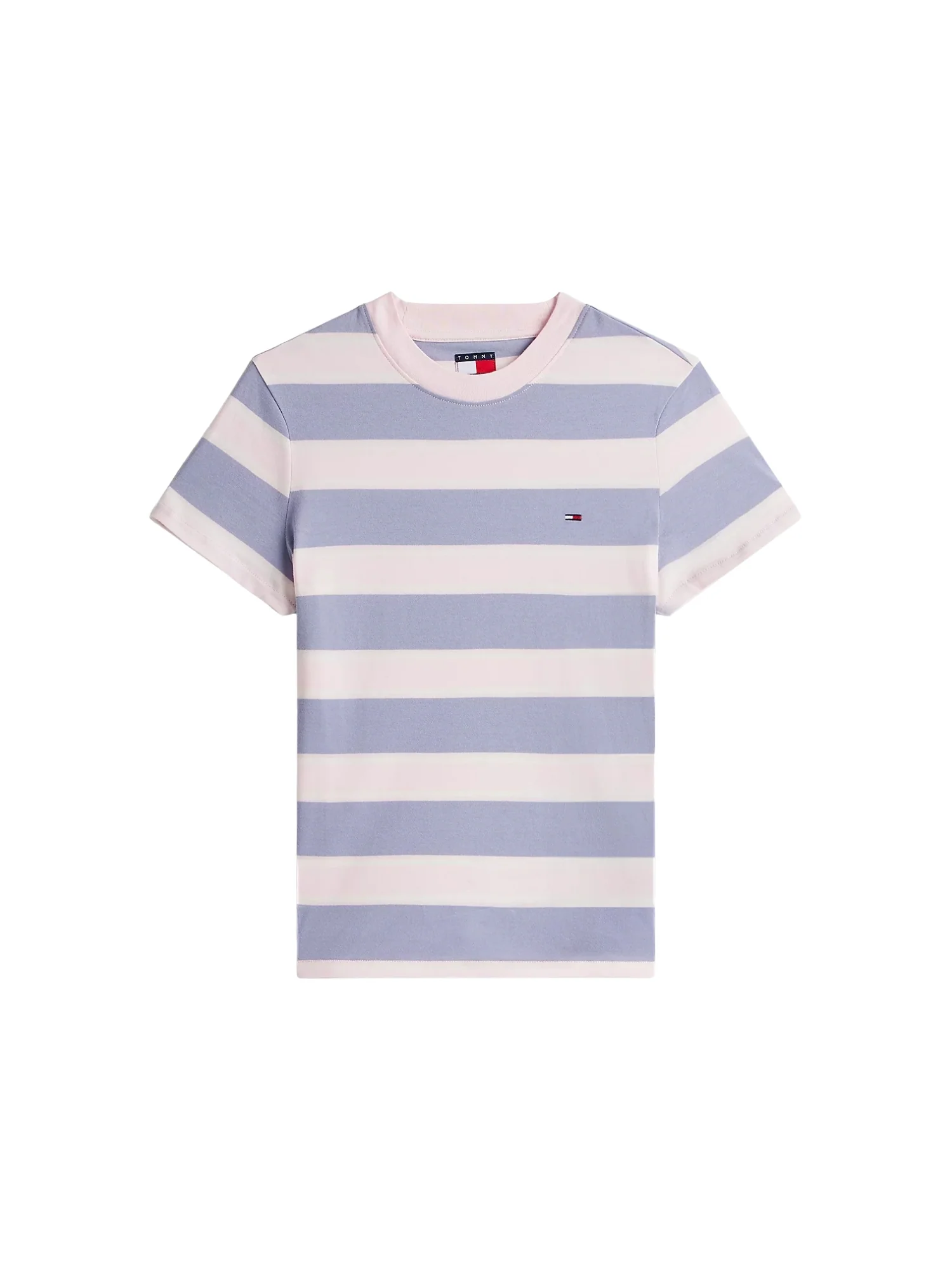 T-shirt con maniche corte modello mc small flag jersey celeste multi - Image 4