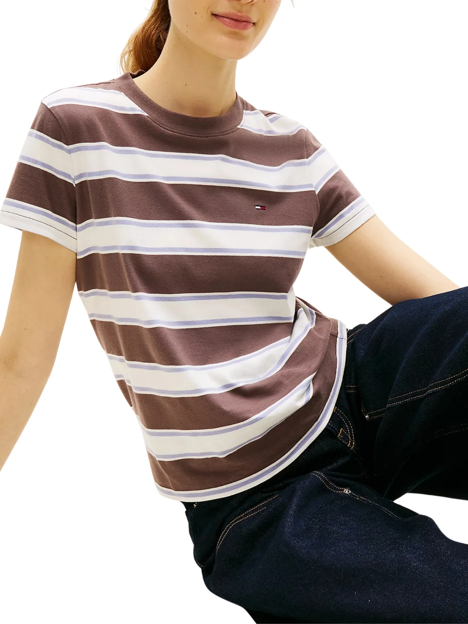 T-shirt con maniche corte modello mc small flag jersey moro multi - Image 3