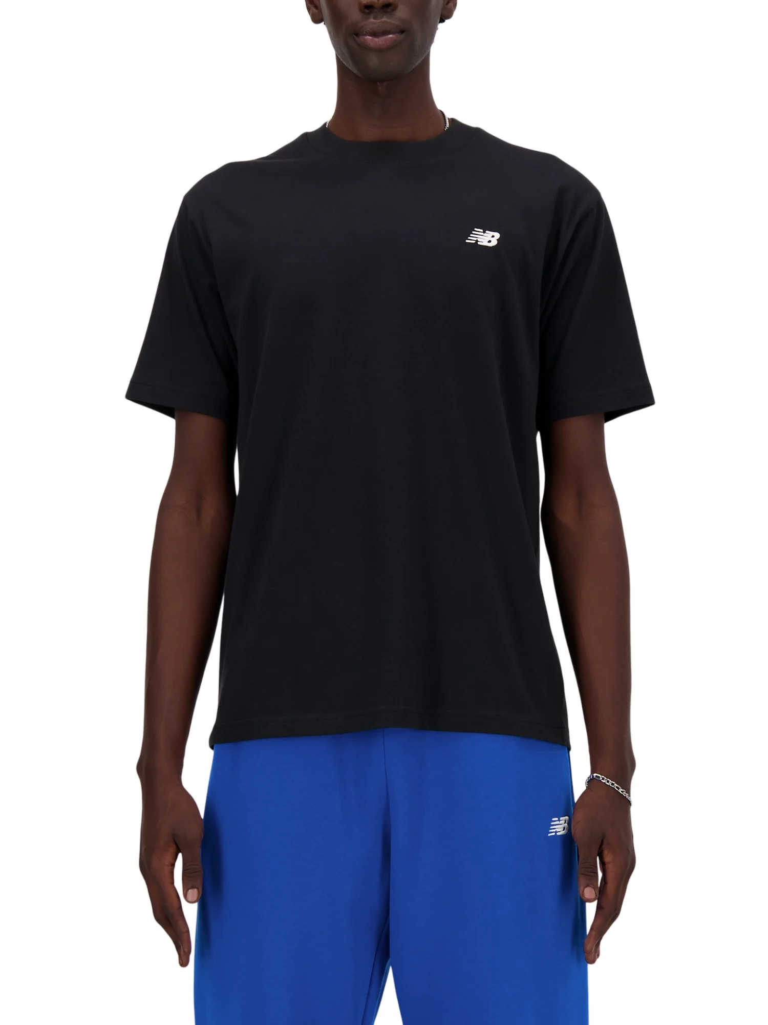 T-shirt manica corta New Balance uomo sport ess cotton nero