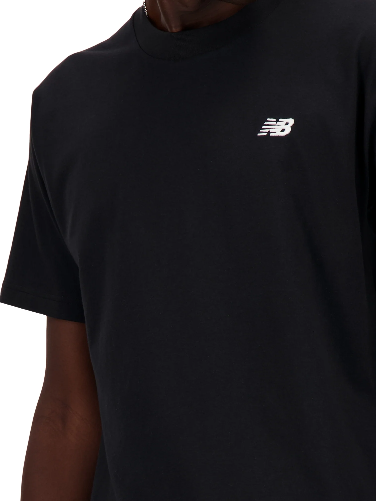 T-shirt manica corta New Balance uomo sport ess cotton nero - Image 4