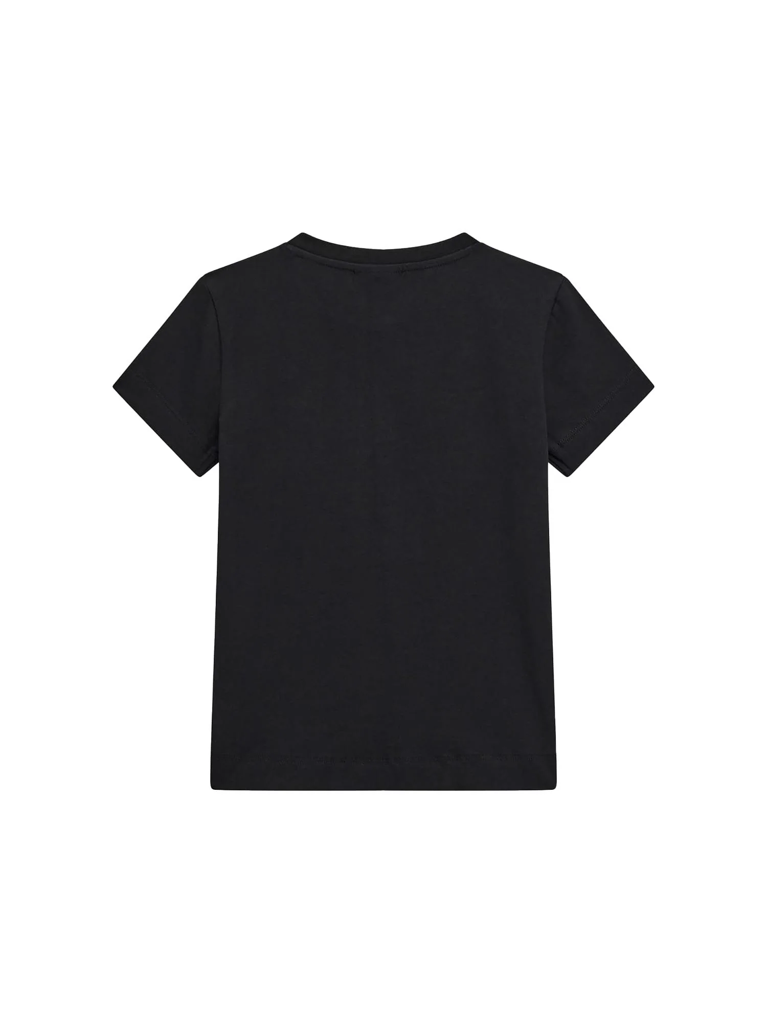 T-shirt Guess Bambina con logo strass nero - Image 2