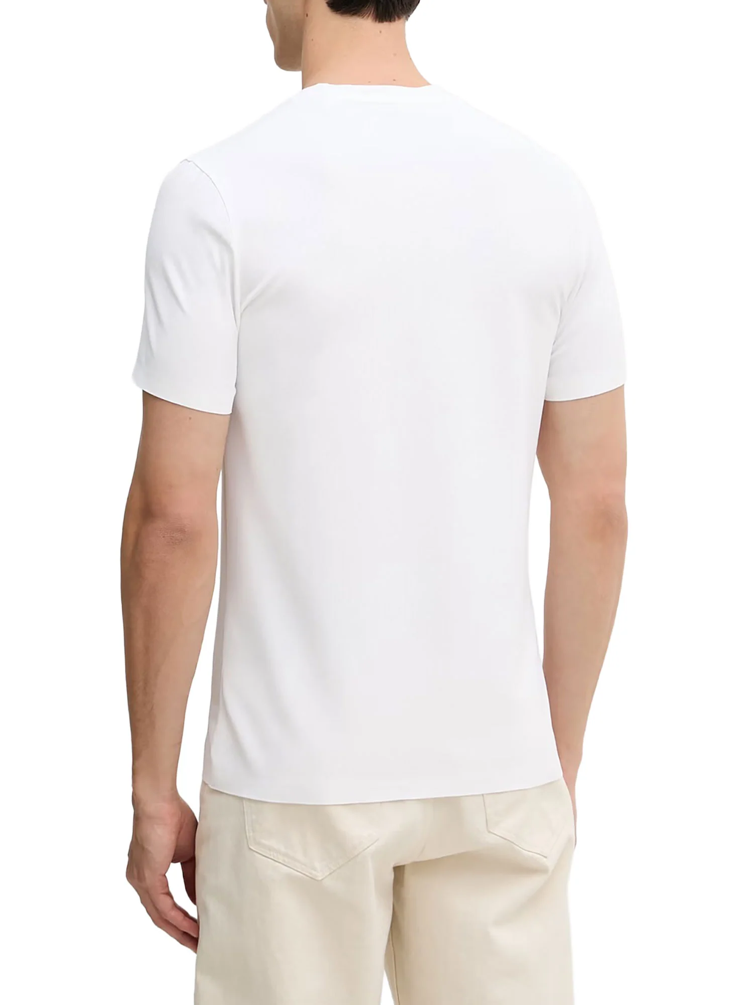 T-shirt Guess Uomo manica corta tech stretch
 bianco - Image 2
