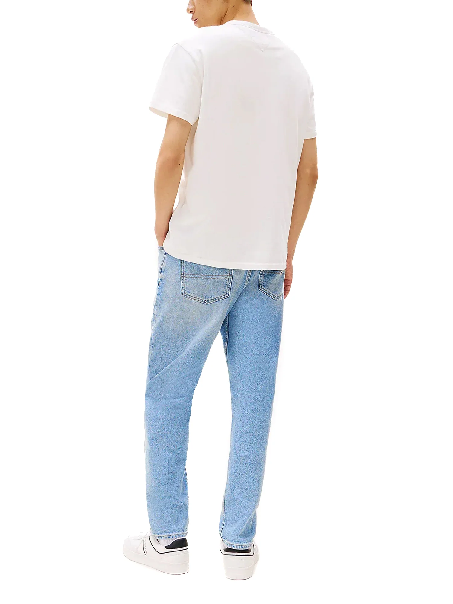 T-shirt maniche corte con badge frontale ecrù - Image 2