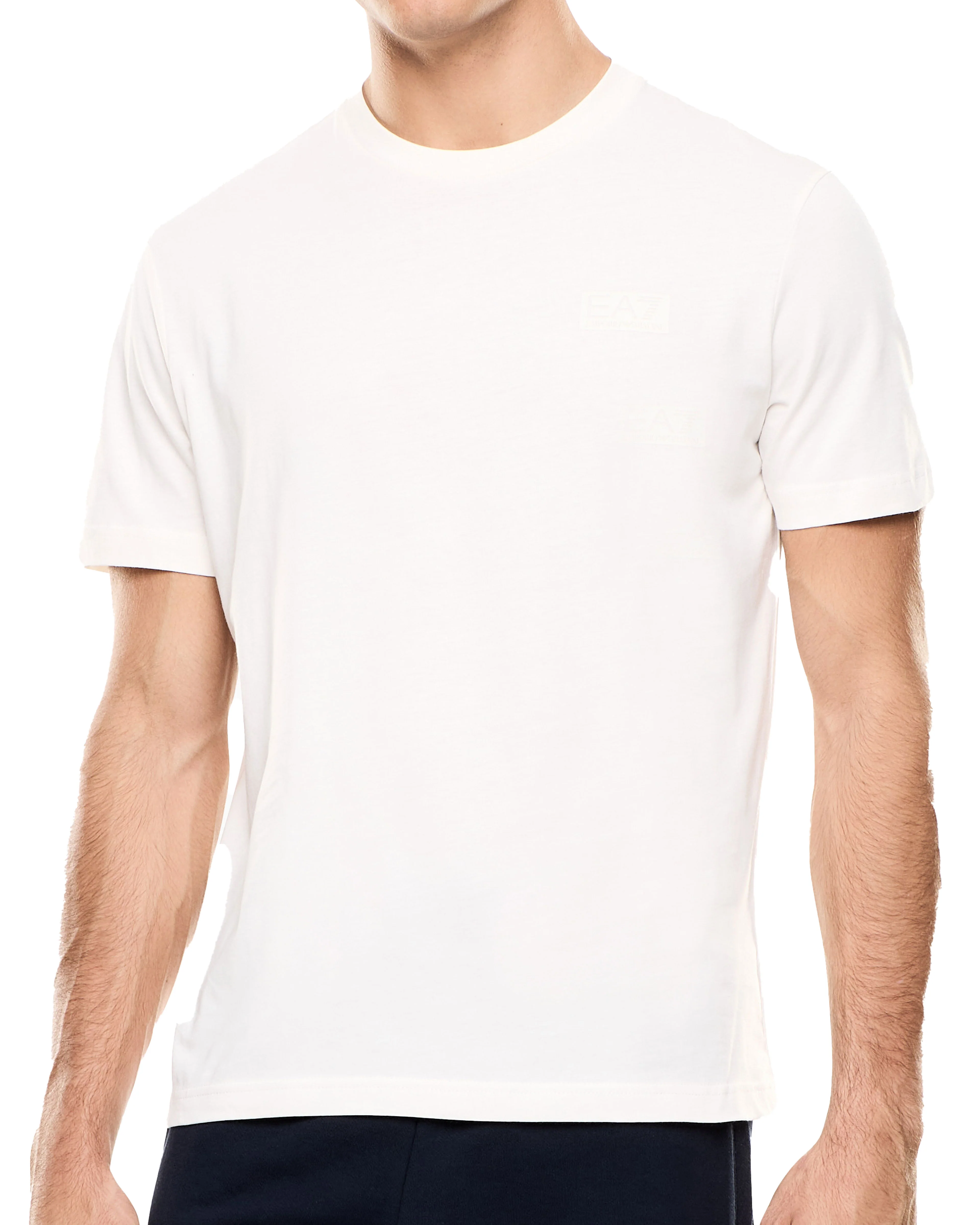 T-shirt EA7 uomo manica corta Train logo sugar swizzle