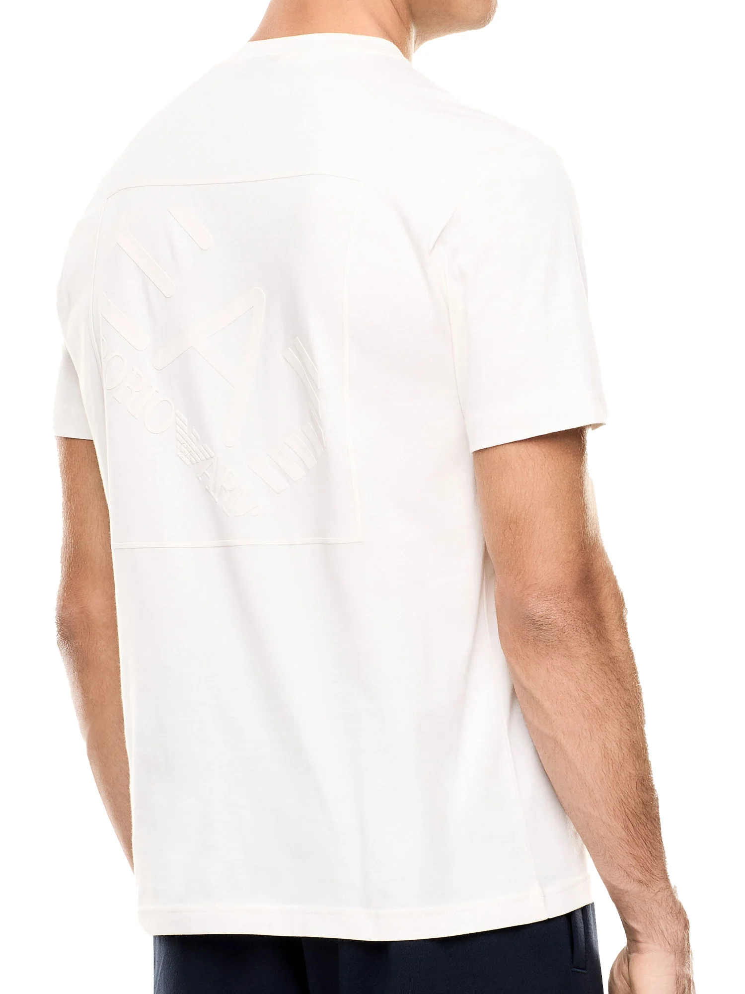 T-shirt EA7 uomo manica corta Train logo sugar swizzle - Image 2