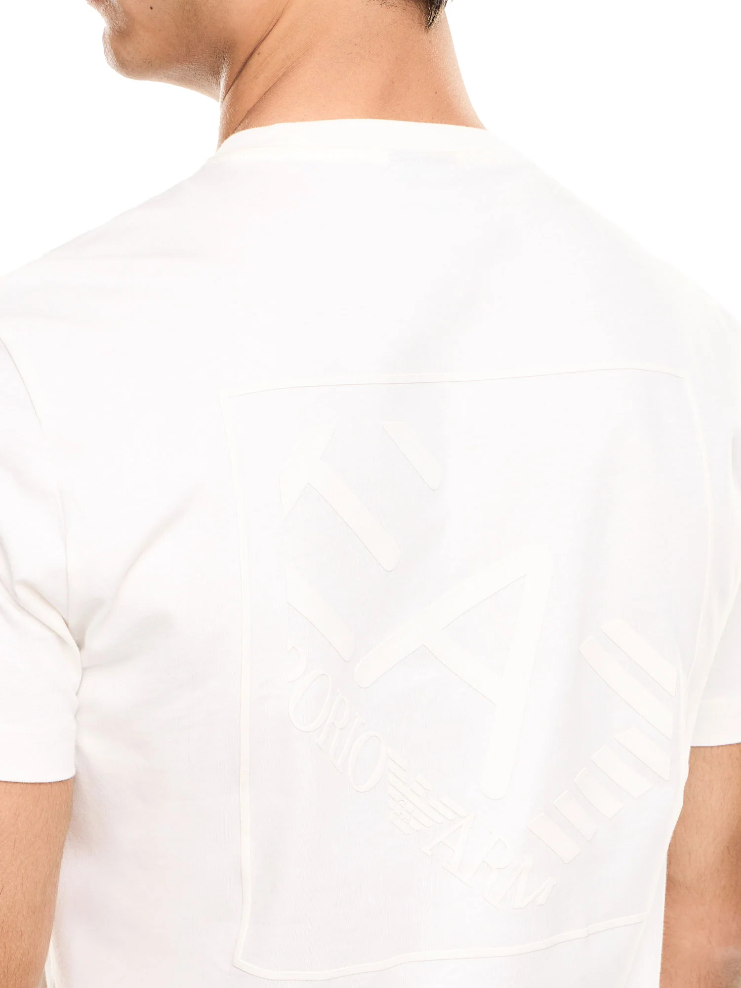 T-shirt EA7 uomo manica corta Train logo sugar swizzle - Image 3