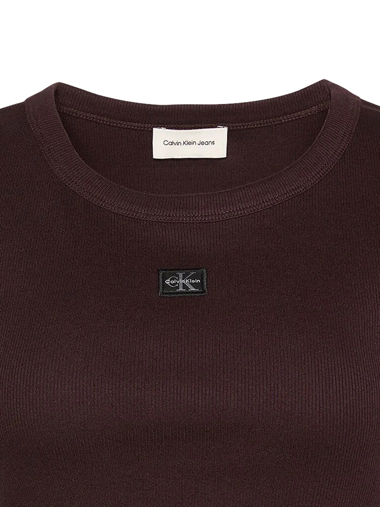T-Shirt Calvin Klein Donna con etichetta Logo Baby Moro - Image 3
