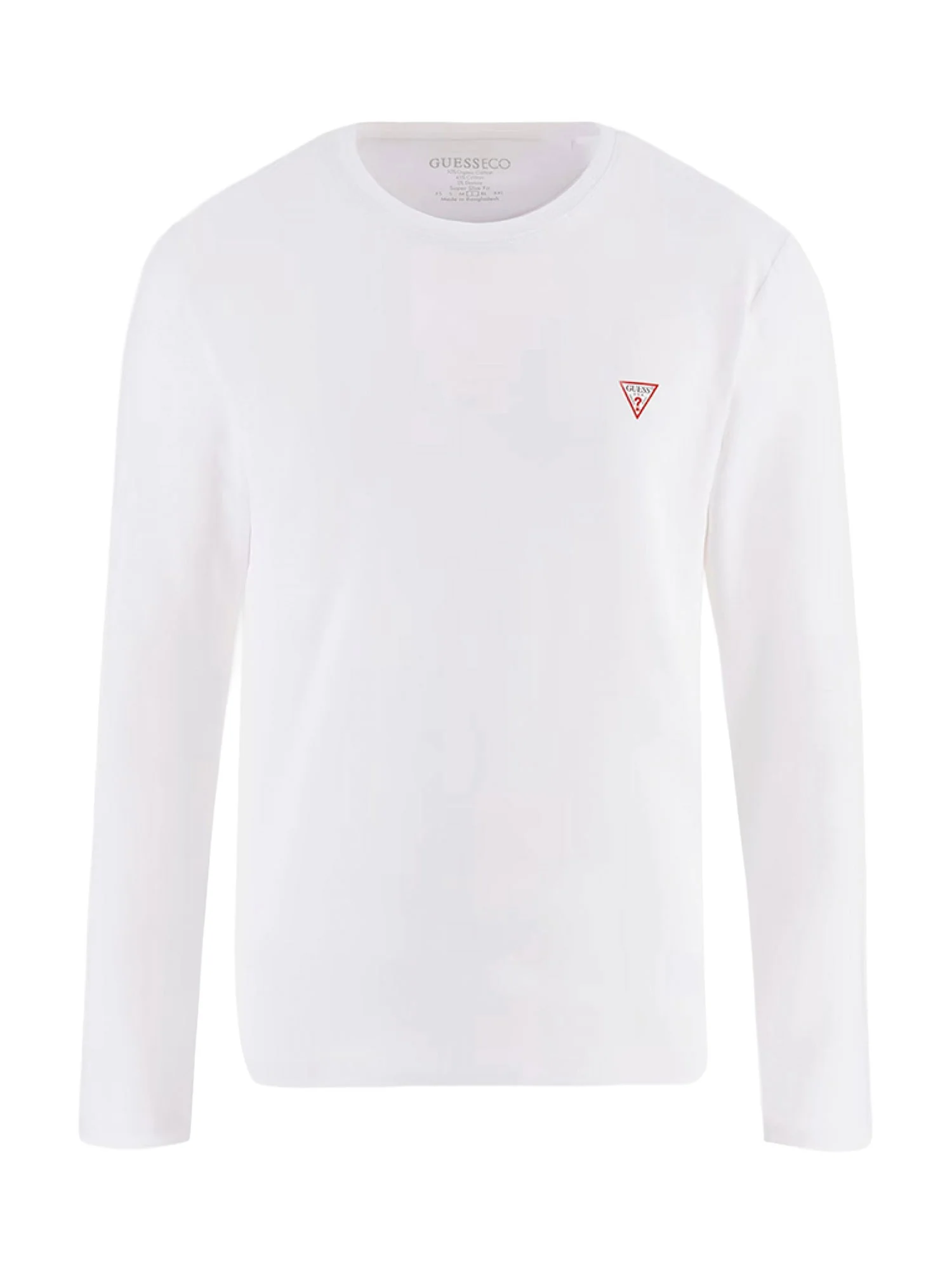 T-shirt Guess Uomo manica lunga core 
 bianco - Image 3