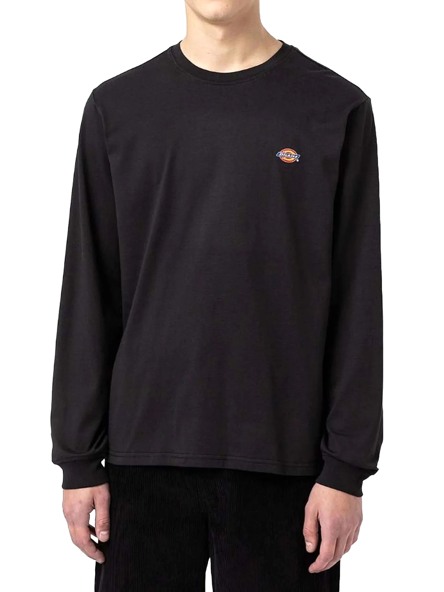 T-shirt Dickies uomo manica lunga Mapleton nero