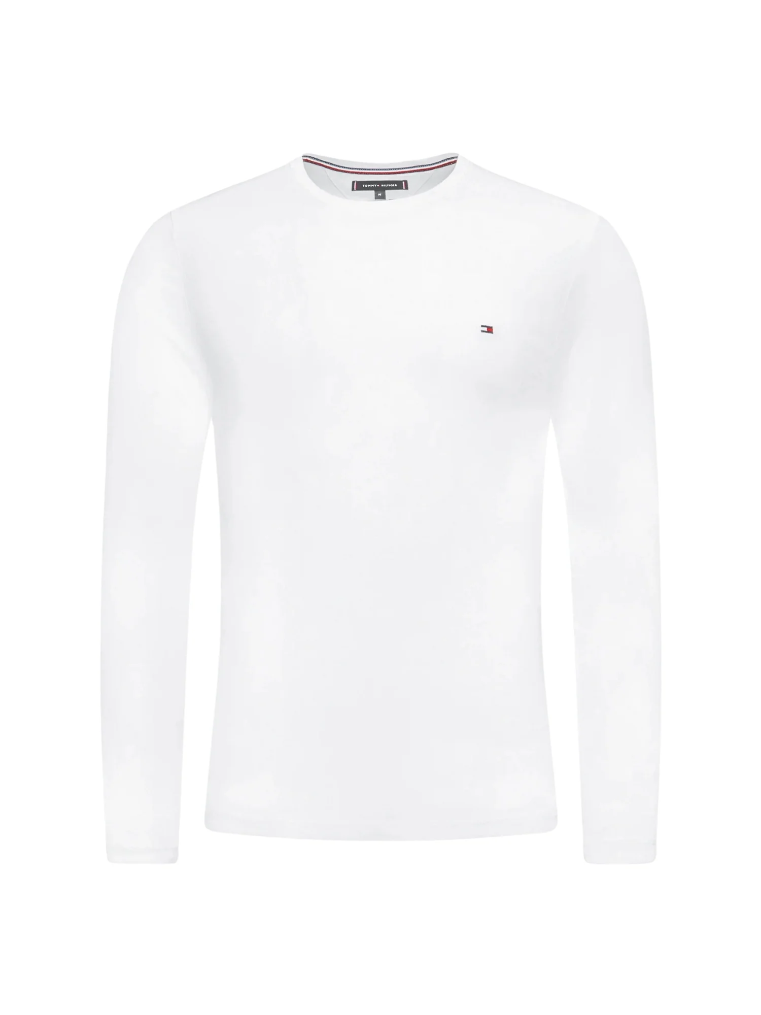 T-shirt con maniche corte Tommy Hilfiger modello stretch slim bianco - Image 3
